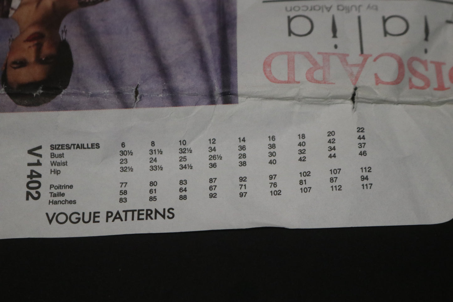 Vogue 1402 Lialia American Designer Misses Dress Sewing Pattern - UNCUT - Size 14 16 18 20 22