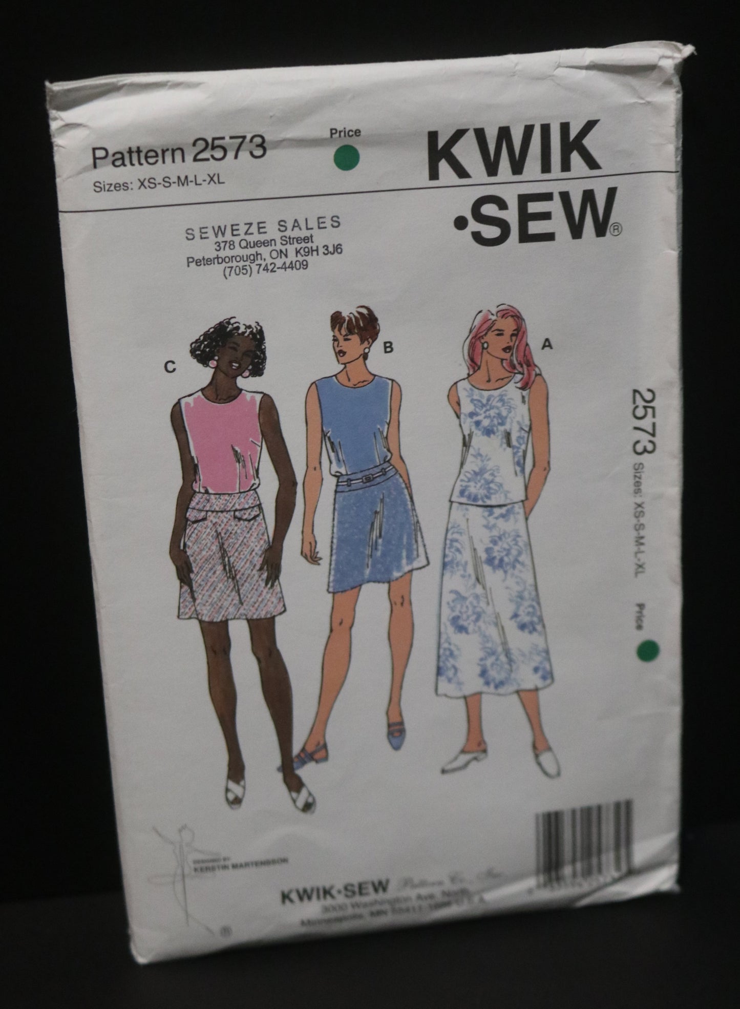 Kwik Sew 2573 Misses Skirts and Tops Sewing Pattern - UNCUT - Size Xs S M L XL