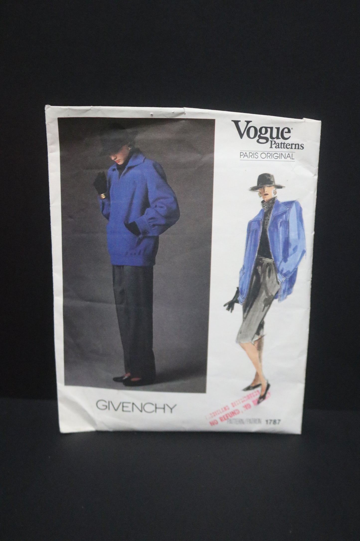 Vogue 1787 Paris Original Givenchy Jacket Skirt and Pants Sewing Pattern - UNCUT - Size 12