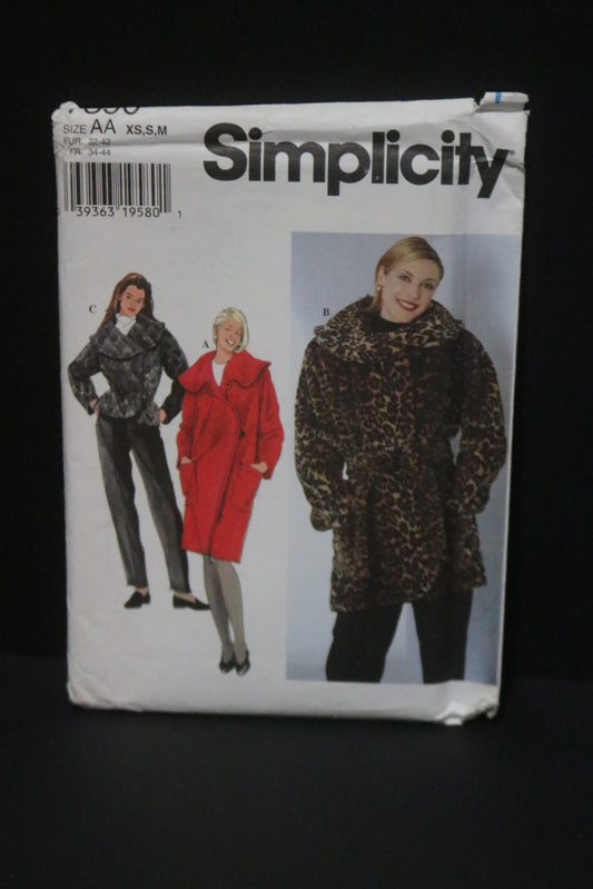 Simplicity 7390 Misses Jacket Sewing Pattern - UNCUT - Size Xs S M