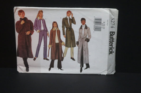 Butterick 3274 Misses / Misses Petite Jacket Sewing Pattern - UNCUT - Size 8 10 12