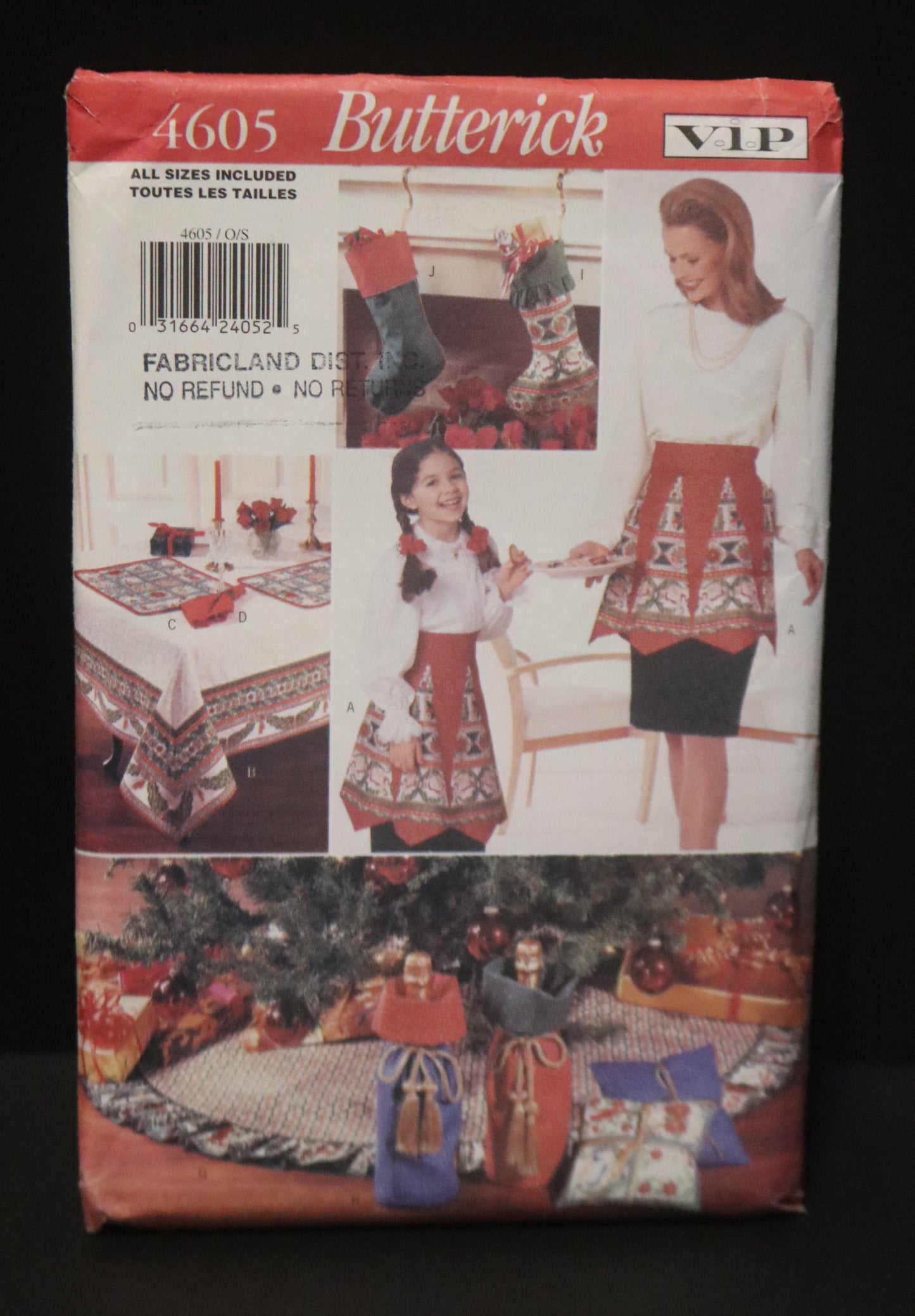 Butterick 4605 Christmas Treasures Sewing Pattern - UNCUT