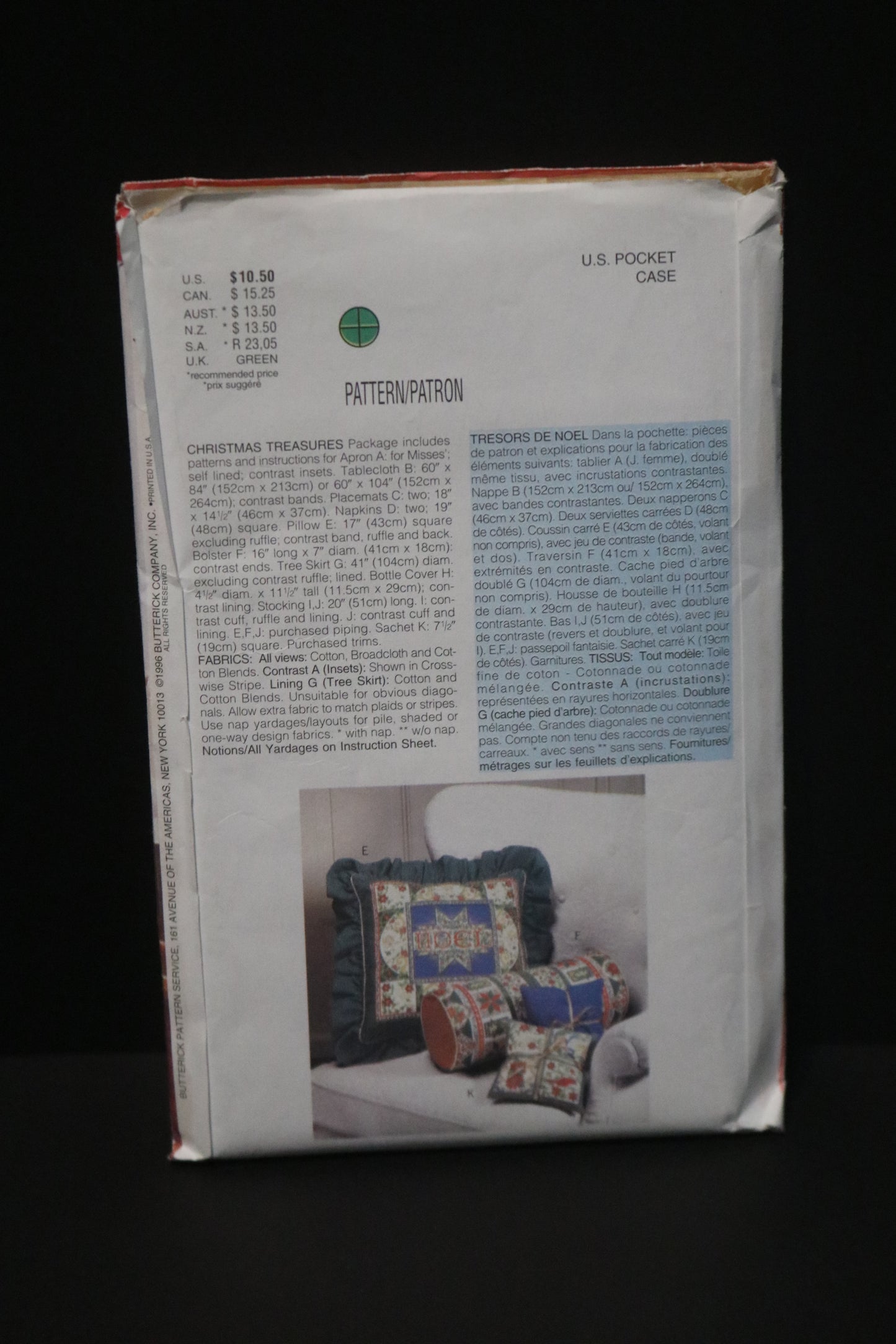 Butterick 4605 Christmas Treasures Sewing Pattern - UNCUT