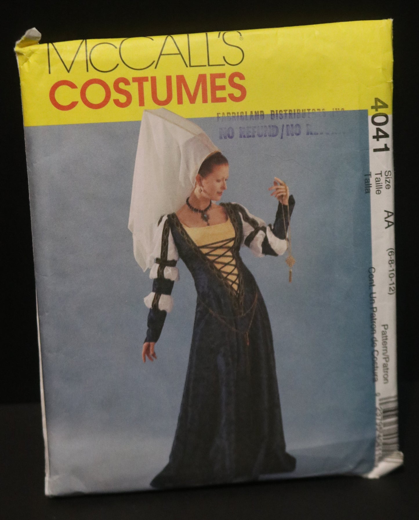 McCalls 4041 Misses Medieval Costume Sewing Pattern - UNCUT - Size 6 8 10 12