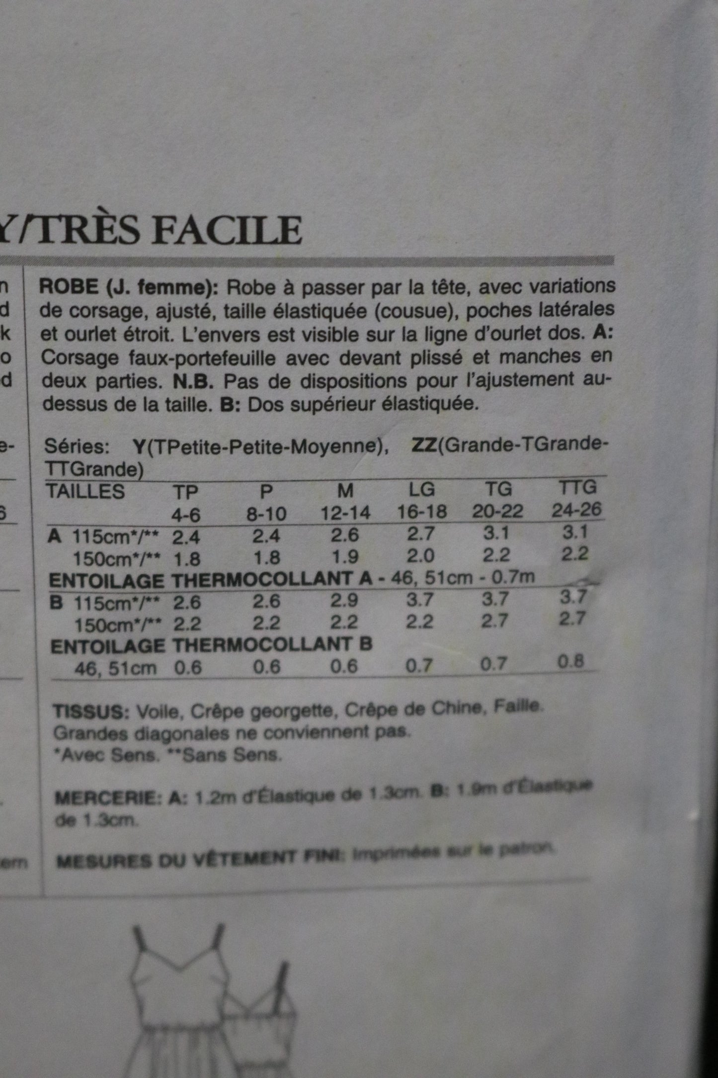 Vogue 8870 Misses Dress Sewing Pattern - UNCUT - Size Lrg Xlg XxL