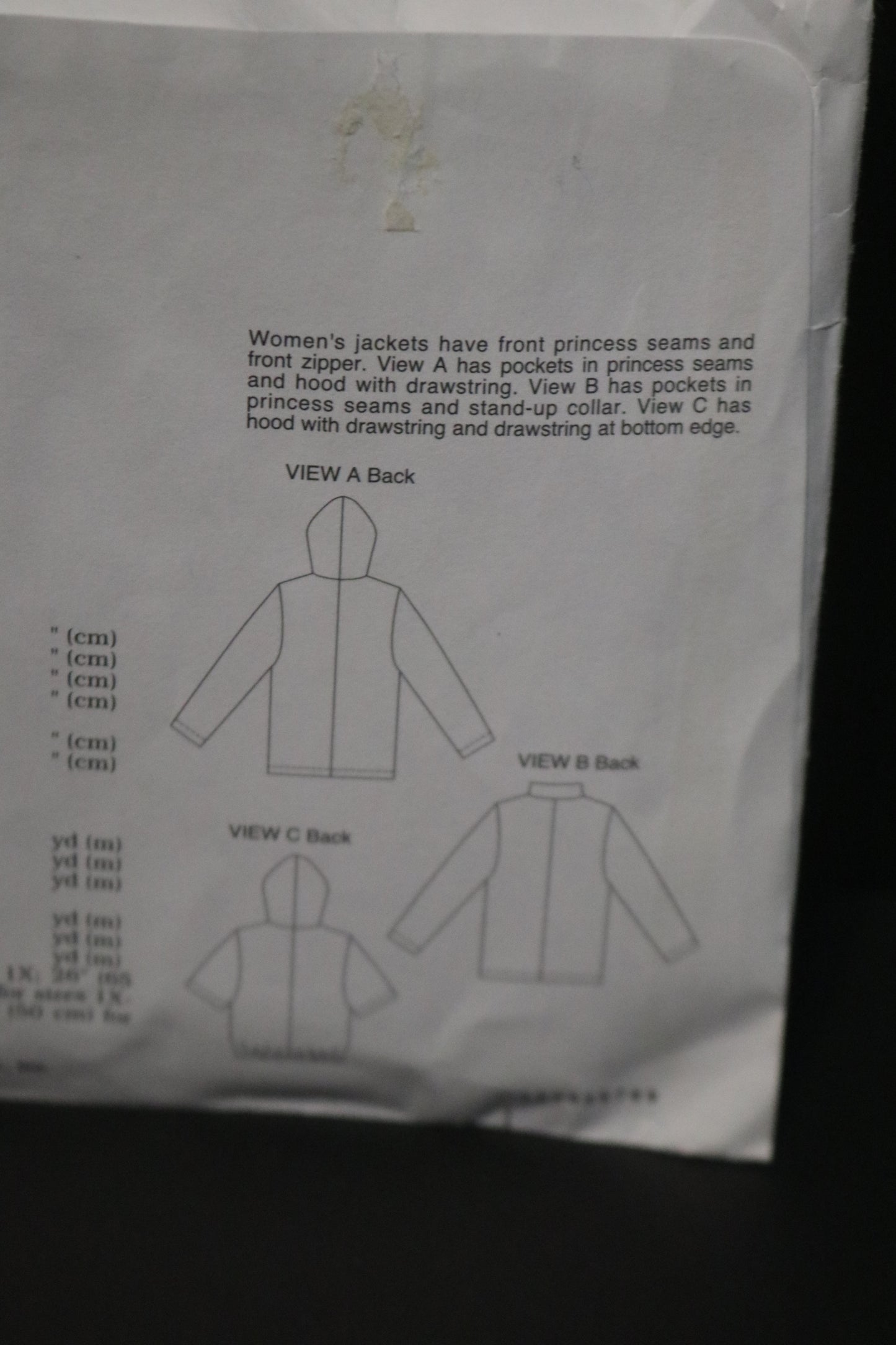 Kwik Sew 2865 Womens Jackets Sewing Pattern - UNCUT - Size 1X 2X 3X 4X