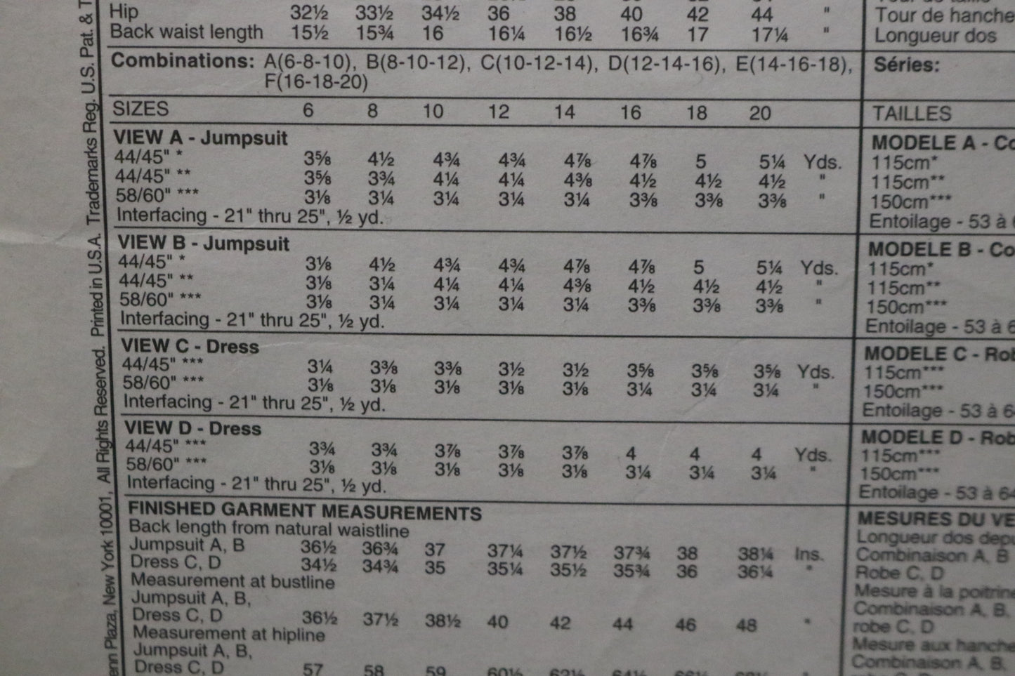 McCalls 6444 Maternity Jumper Jumpsuit and Dress Sewing Pattern UNCUT Size 10 12 14