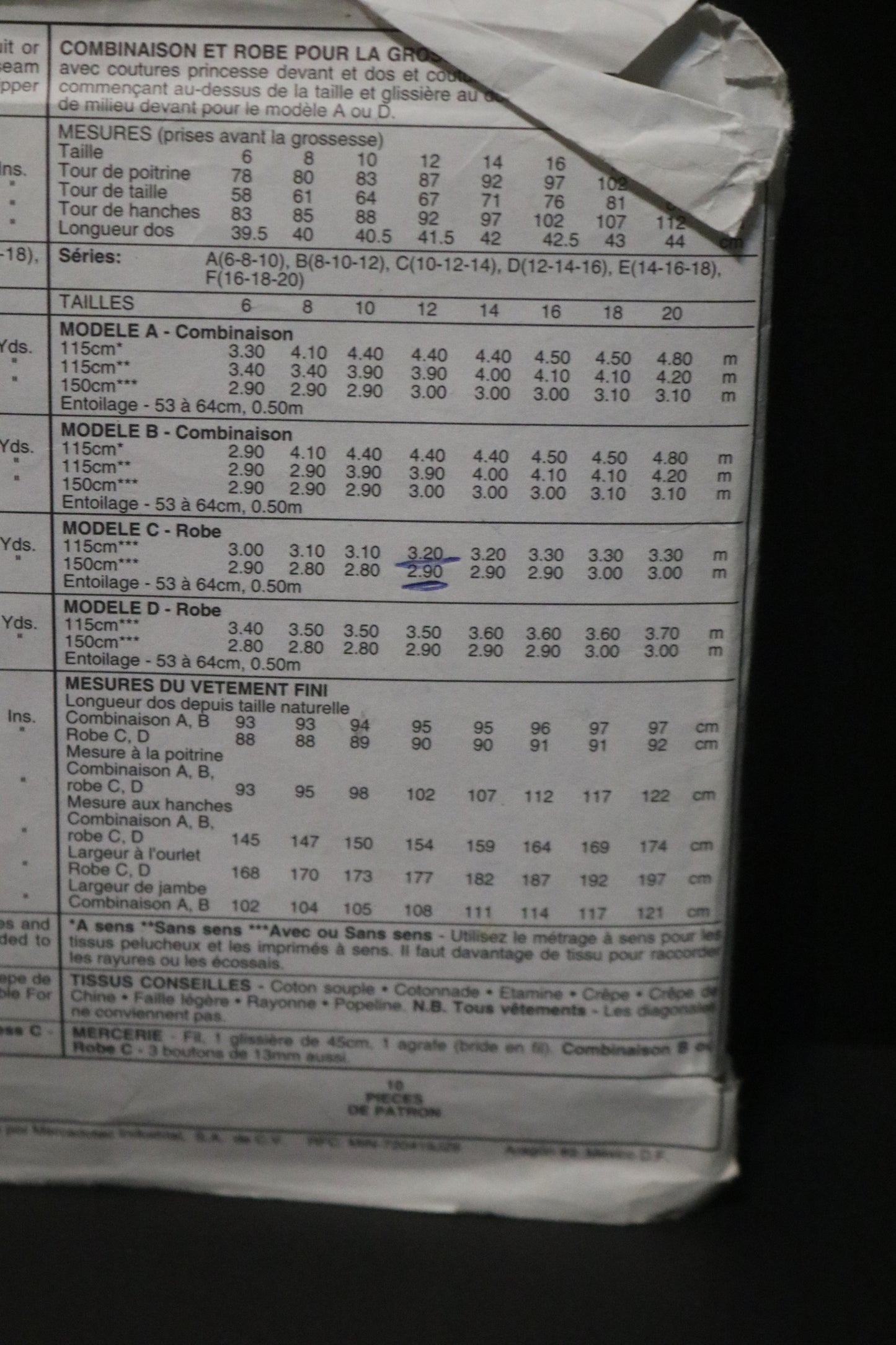 McCalls 6444 Maternity Jumper Jumpsuit and Dress Sewing Pattern UNCUT Size 10 12 14