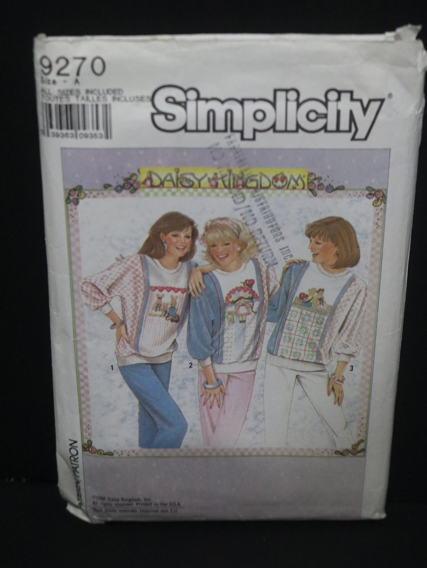 Simplicity 9270 Daisy Kingdom Misses Pullover Top Sewing Pattern - UNCUT - Size Pt - XL