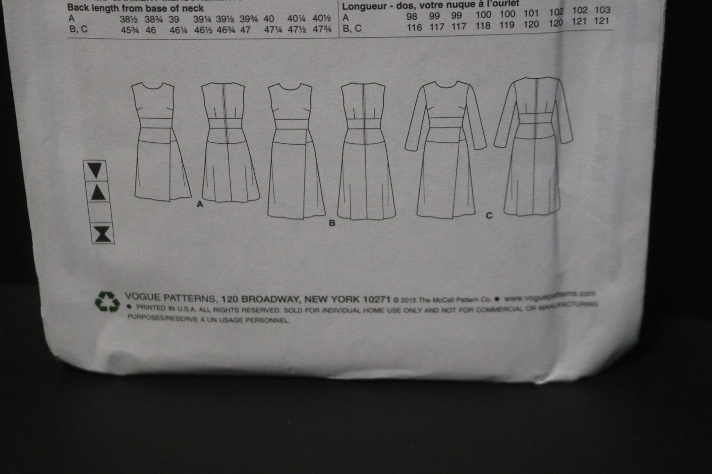 Vogue 9150 Misses Dress Sewing Pattern - UNCUT - Size 14 16 18 20 22