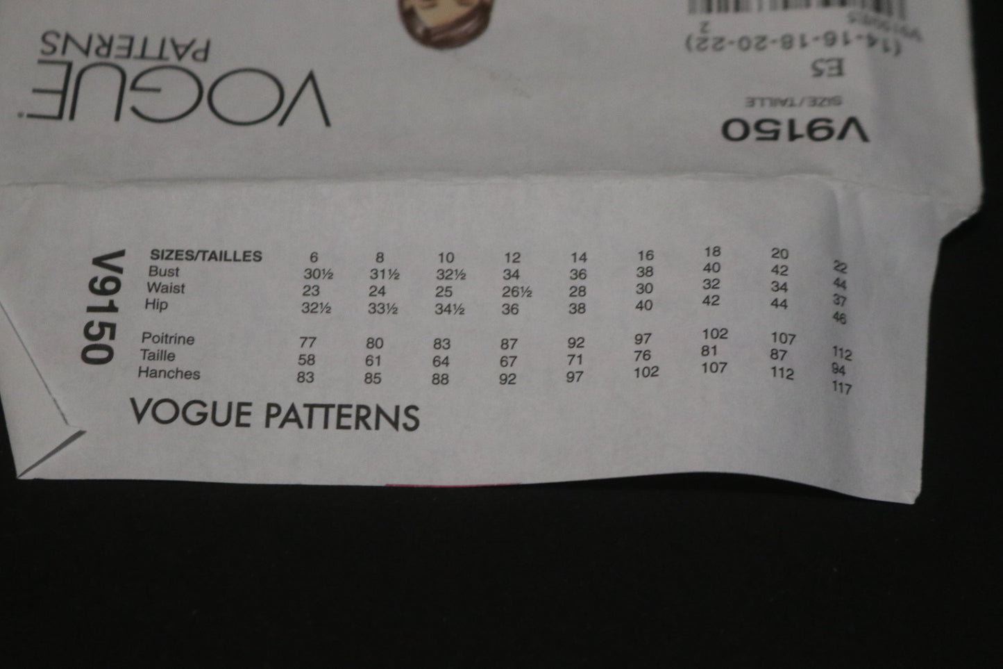 Vogue 9150 Misses Dress Sewing Pattern - UNCUT - Size 14 16 18 20 22