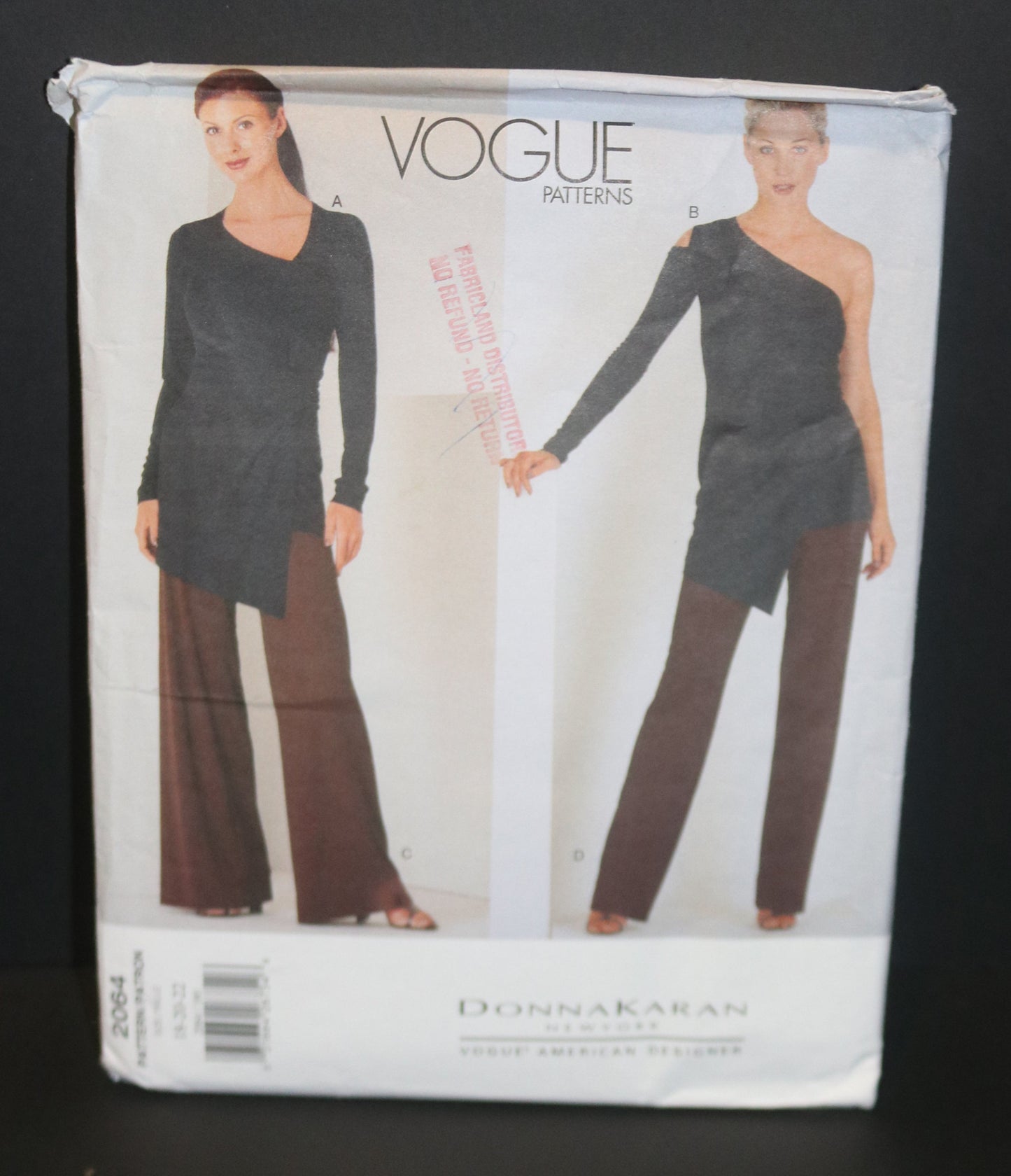 Donna Karan DKNY Misses Top and Pants Sewing Pattern - UNCUT -  Size 18 20 22