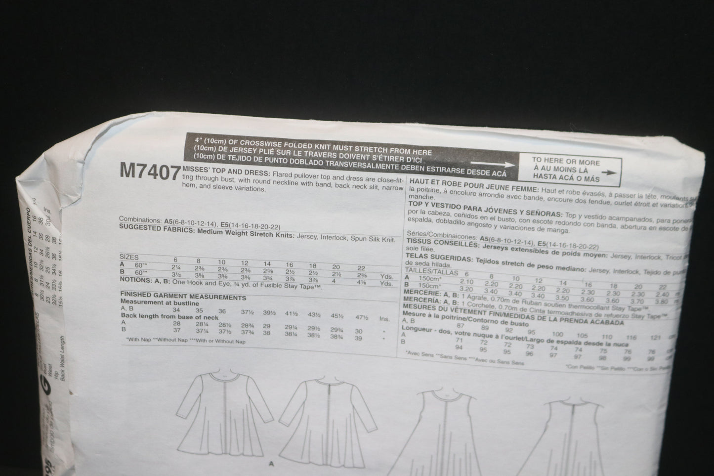 McCalls 7407 Palmer Pletsch Misses Top and Pants Sewing Pattern UNCUT - Size 6 8 10 12 14