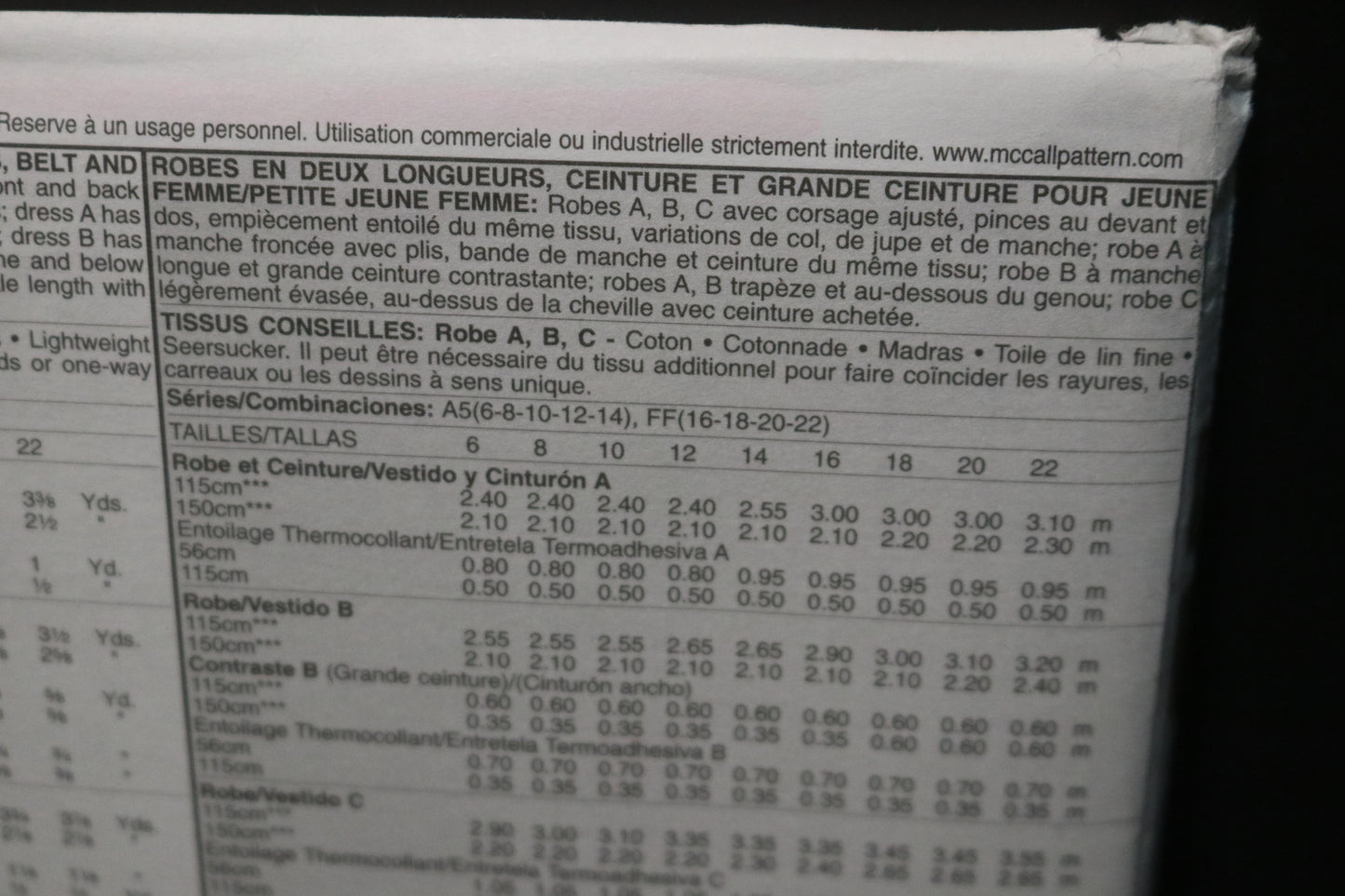 McCalls 5378 Misses / Miss Petite Dresses in Two Lengths Belt and Sash Sewing Pattern - UNCUT - Size 6 8 10 12 14