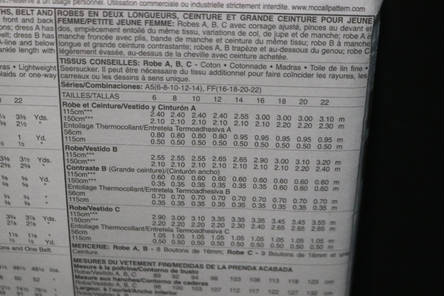 McCalls 5378 Misses / Miss Petite Dresses in Two Lengths Belt and Sash Sewing Pattern - UNCUT - Size 6 8 10 12 14
