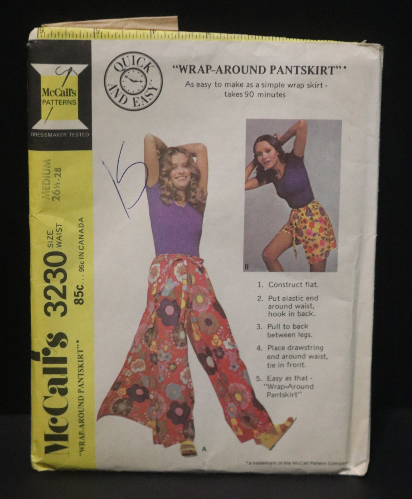 McCalls 5814 Misses Pantskirt Sewing Pattern - UNCUT Size Small