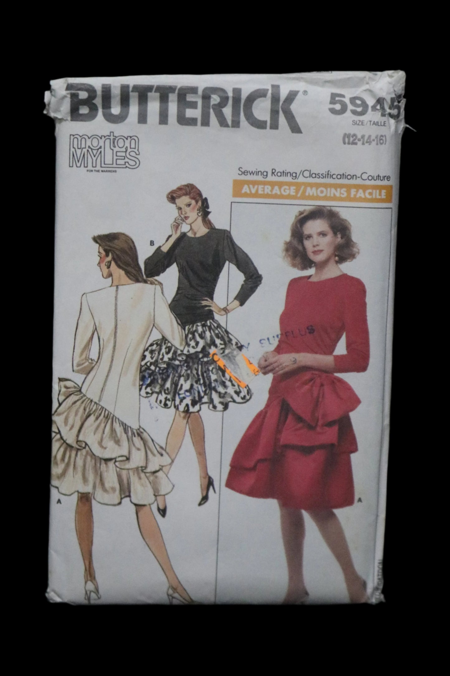 Butterick 5945 Morton Myles Misses/Misses Petite' Dress Sewing Pattern  - UNCUT - Size 12 14 16