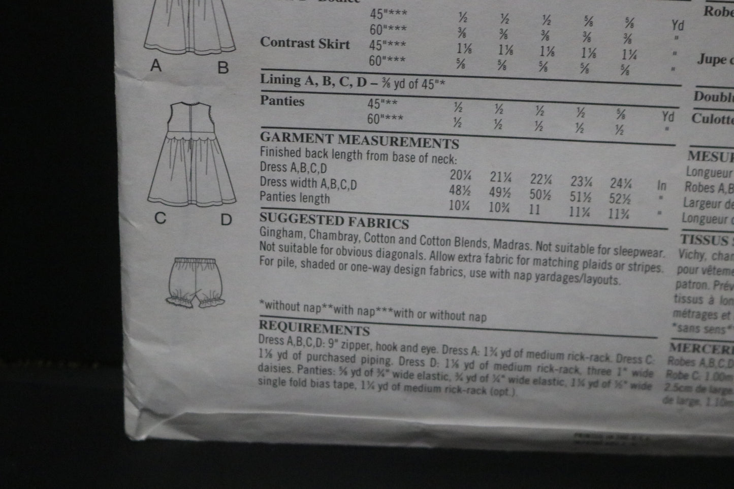 New Look 6767 Girls Toddlers Dress and Panties Sewing Pattern UNCUT Size 1/2 1 2 3 4