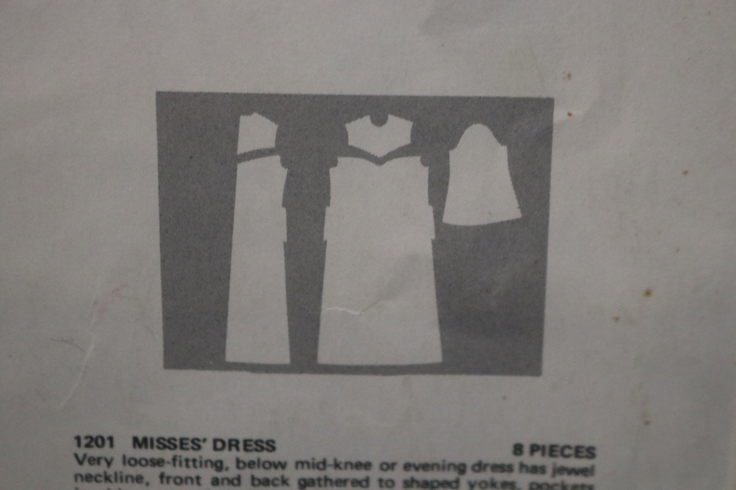 Vogue 1201 Leo Narducci Misses Dress Sewing Pattern - UNCUT - Size 6