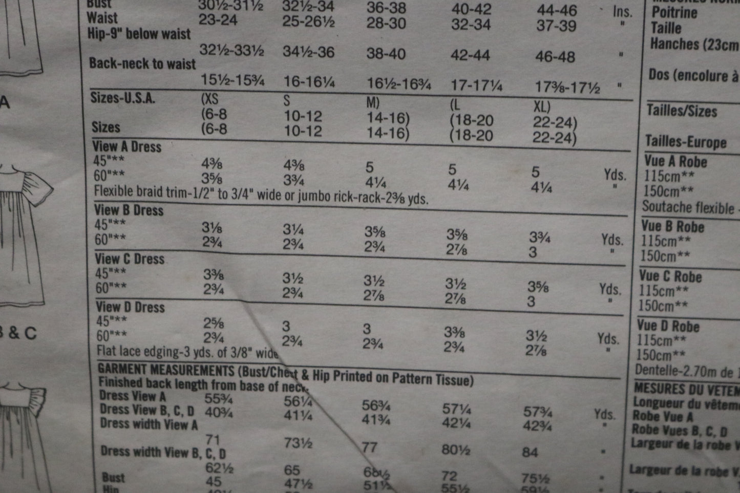 Simplicity 8959 Misses Pullover Dress in Two Lengths Sewing Pattern UNCUT Size L - XL