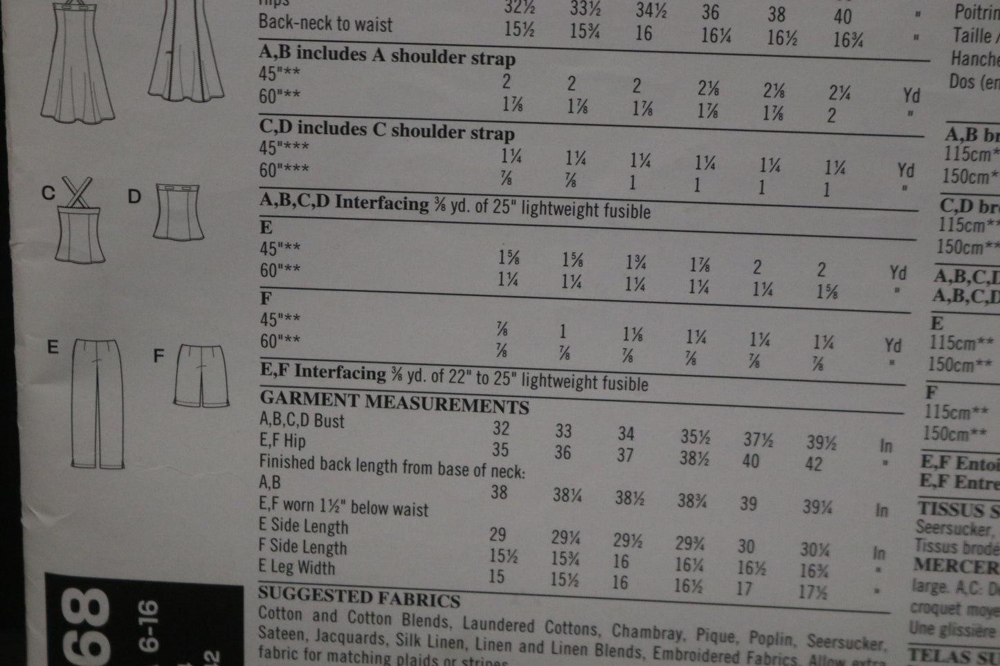 New Look 6468 Misses Dress Top and Pants Sewing Pattern - UNCUT - Size 6 - 16