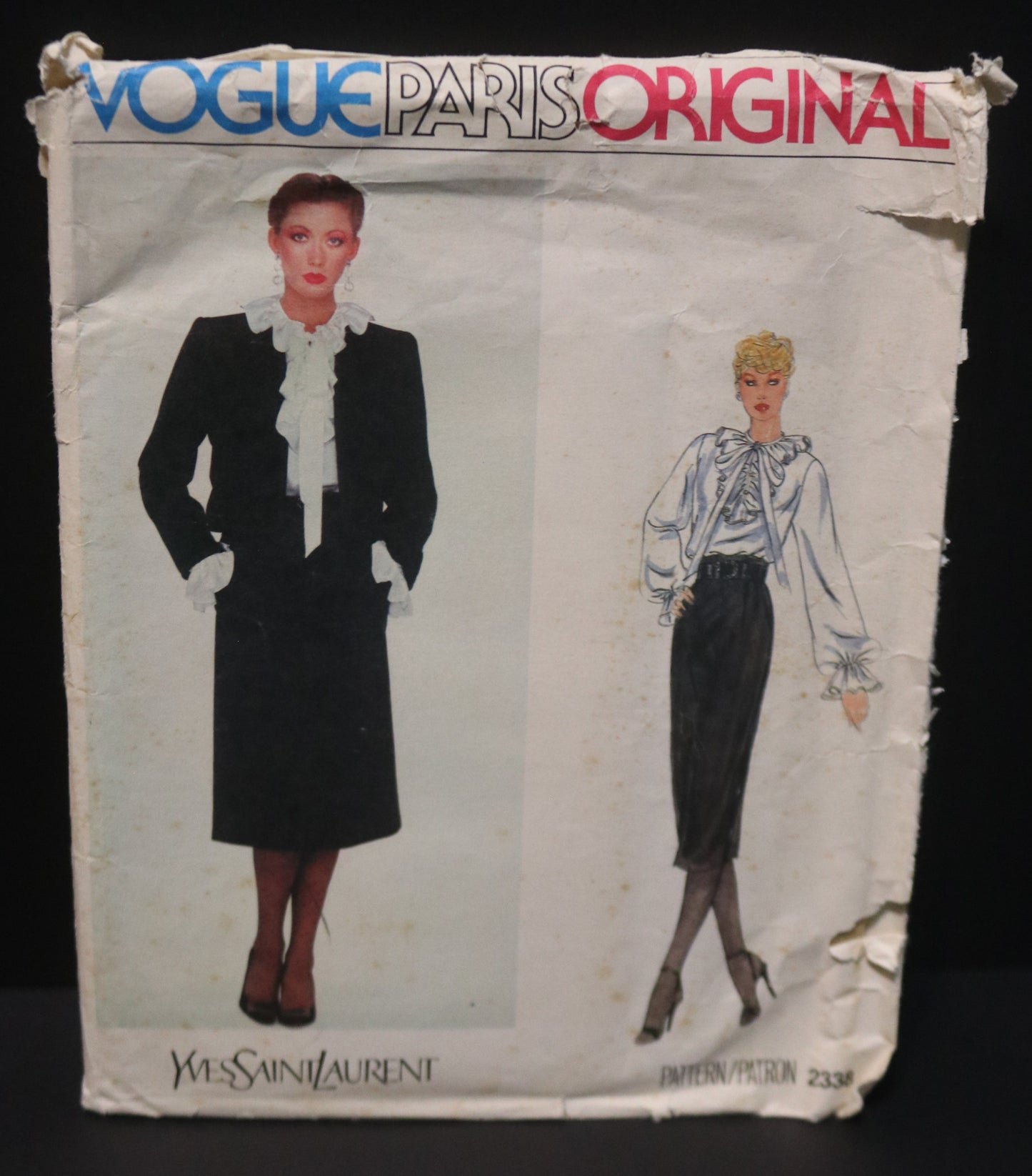 Vogue 2338 Yves Saint Laurent Misses Jacket and Dress Sewuing Pattern - UNCUT -  Size 12