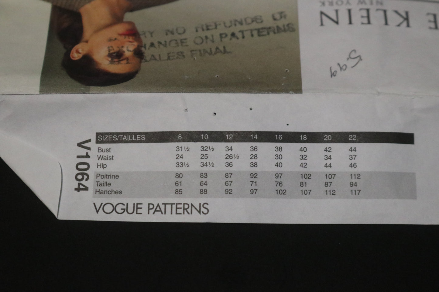 Vogue 1064 Anne Klein Misses Jacket and Pants Sewing Pattern - UNCUT - Size 8 10 12 14