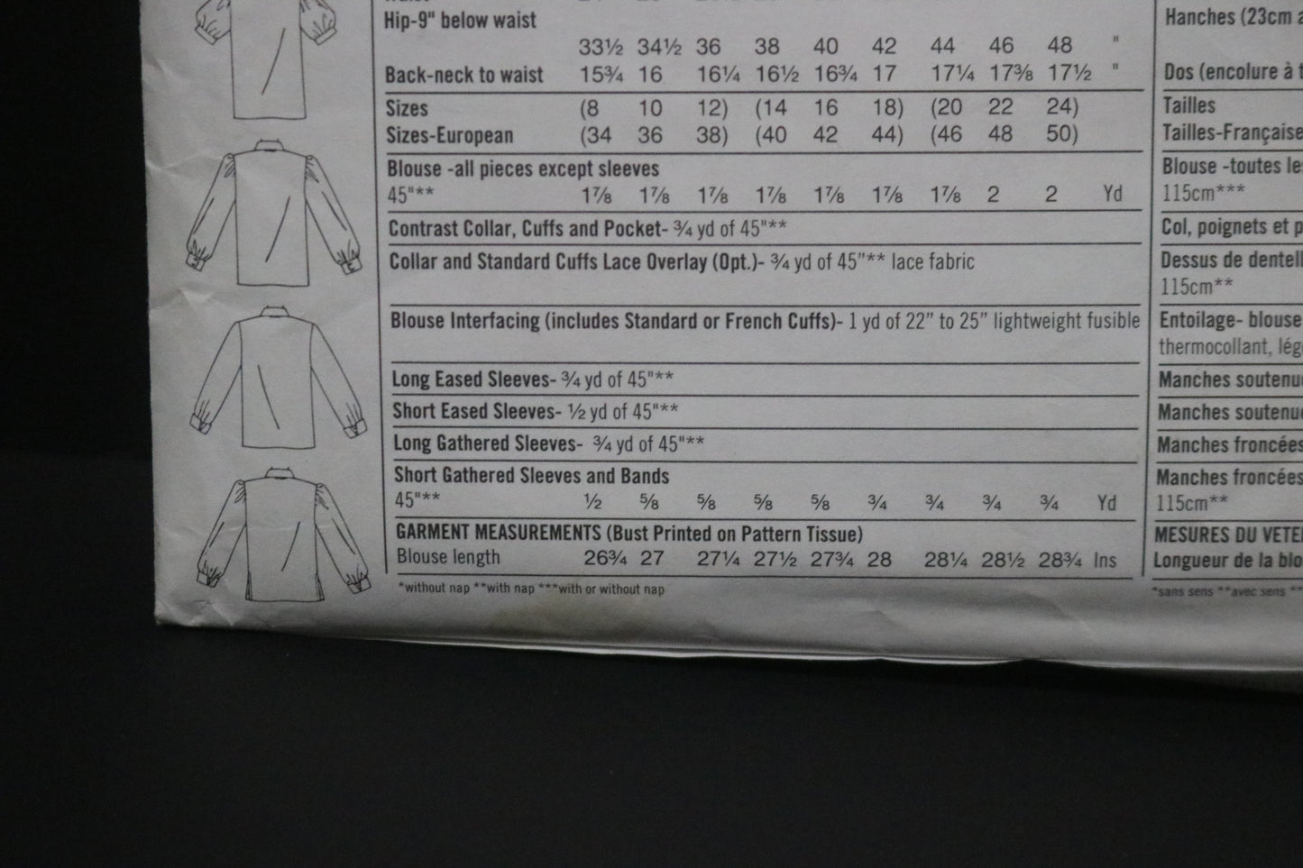 Simplicity 9210 Misses Blouse Sewing Pattern UNCUT - Size 14 16 18