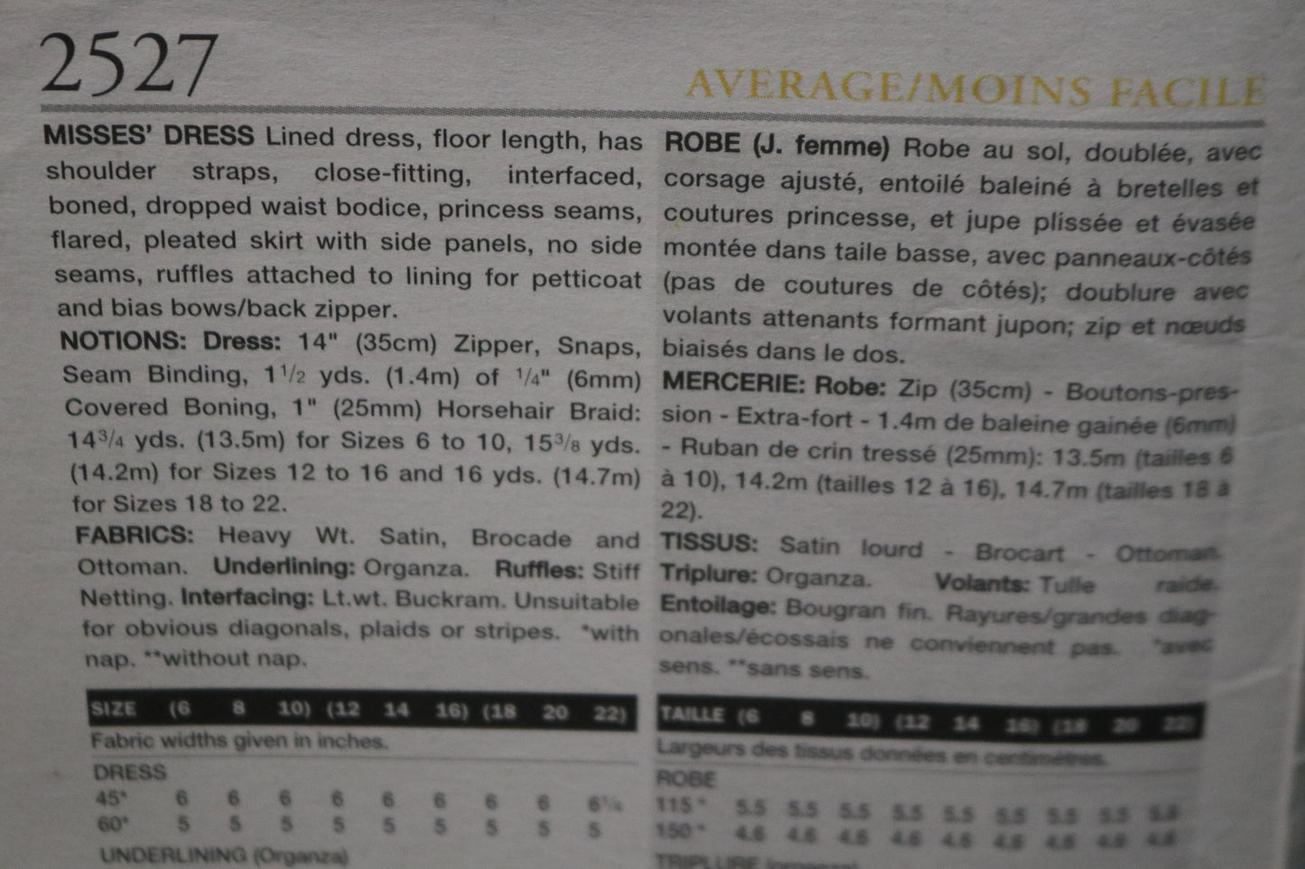Vogue 2527 Vera Wang Misses Dress Sewing Pattern - UNCUT - Size 6 8 10 - Vogue Bridal Original wedding Dress Pattern