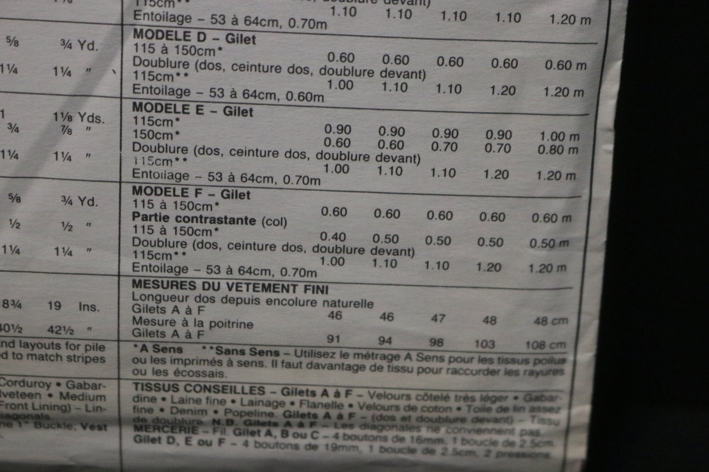 McCalls 4407 Misses Vest Sewing Pattern - UNCUT - Size 12