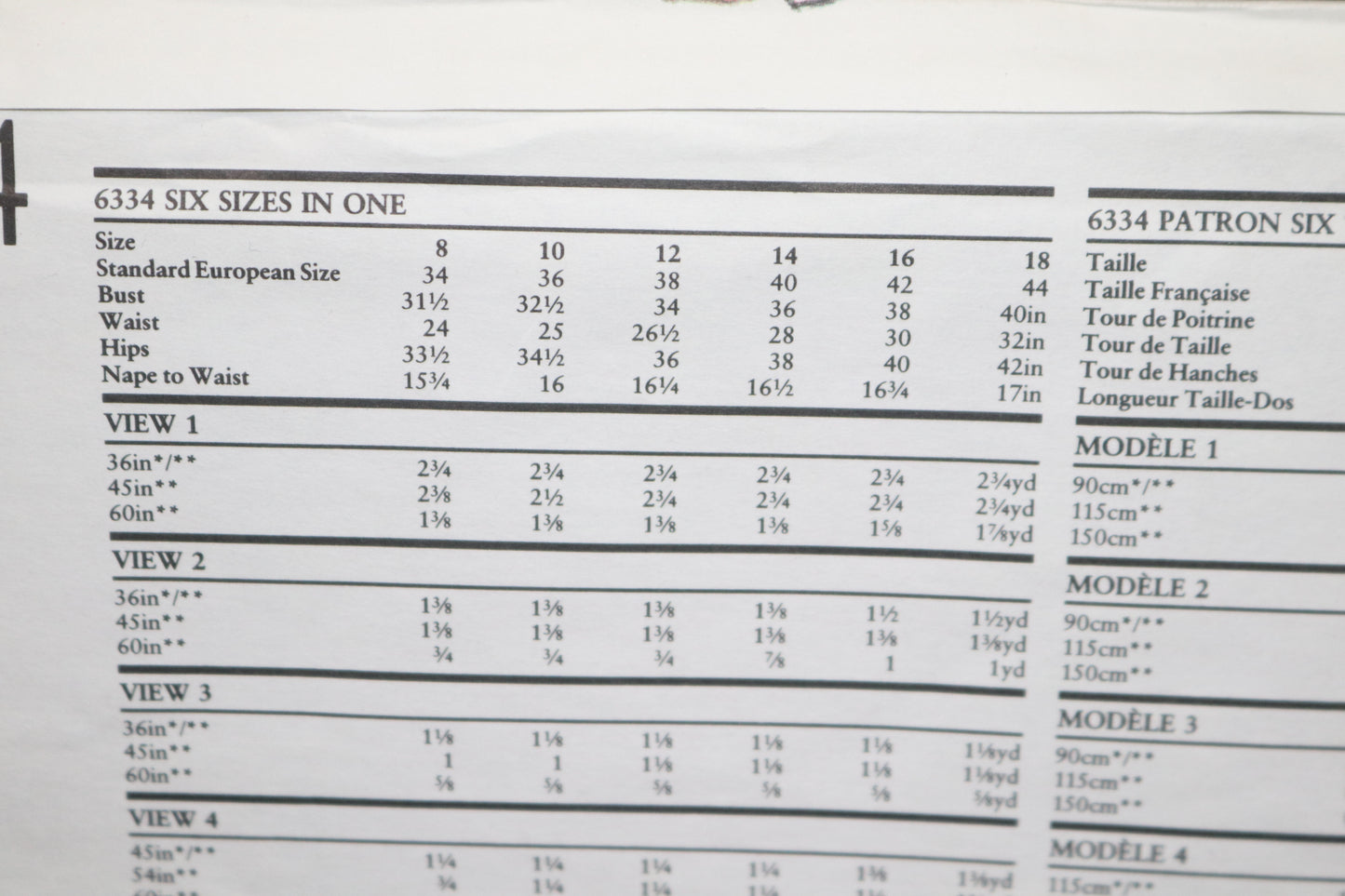 New Look 6334 Misses Pants and Shorts Sewing Pattern - UNCUT - Size 8 - 18