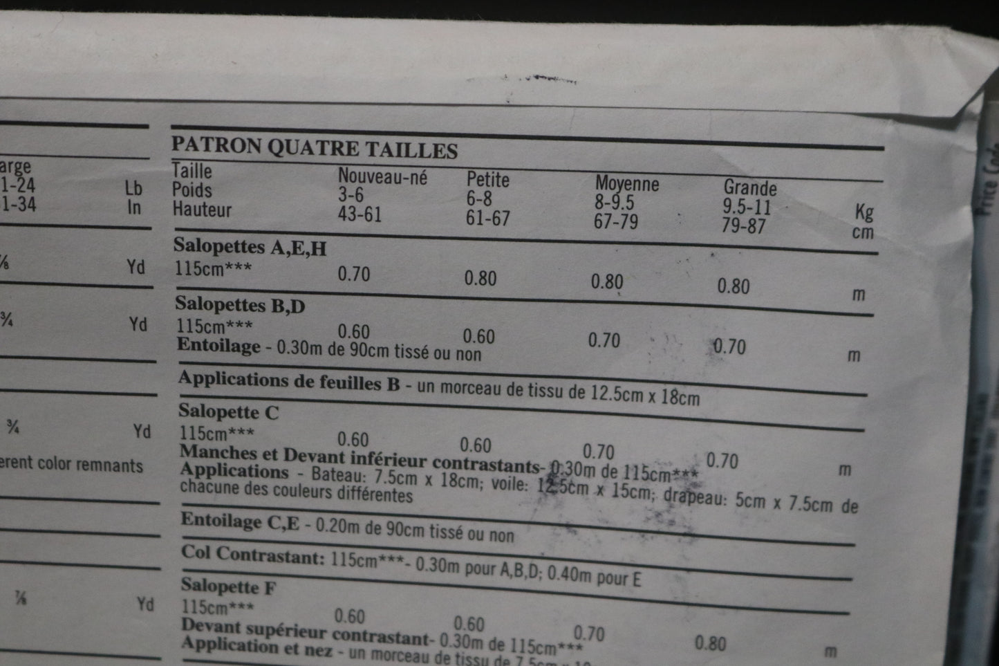 New Look 6399 Infants Romper Sewing Pattern UNCUT  Size NB S M L