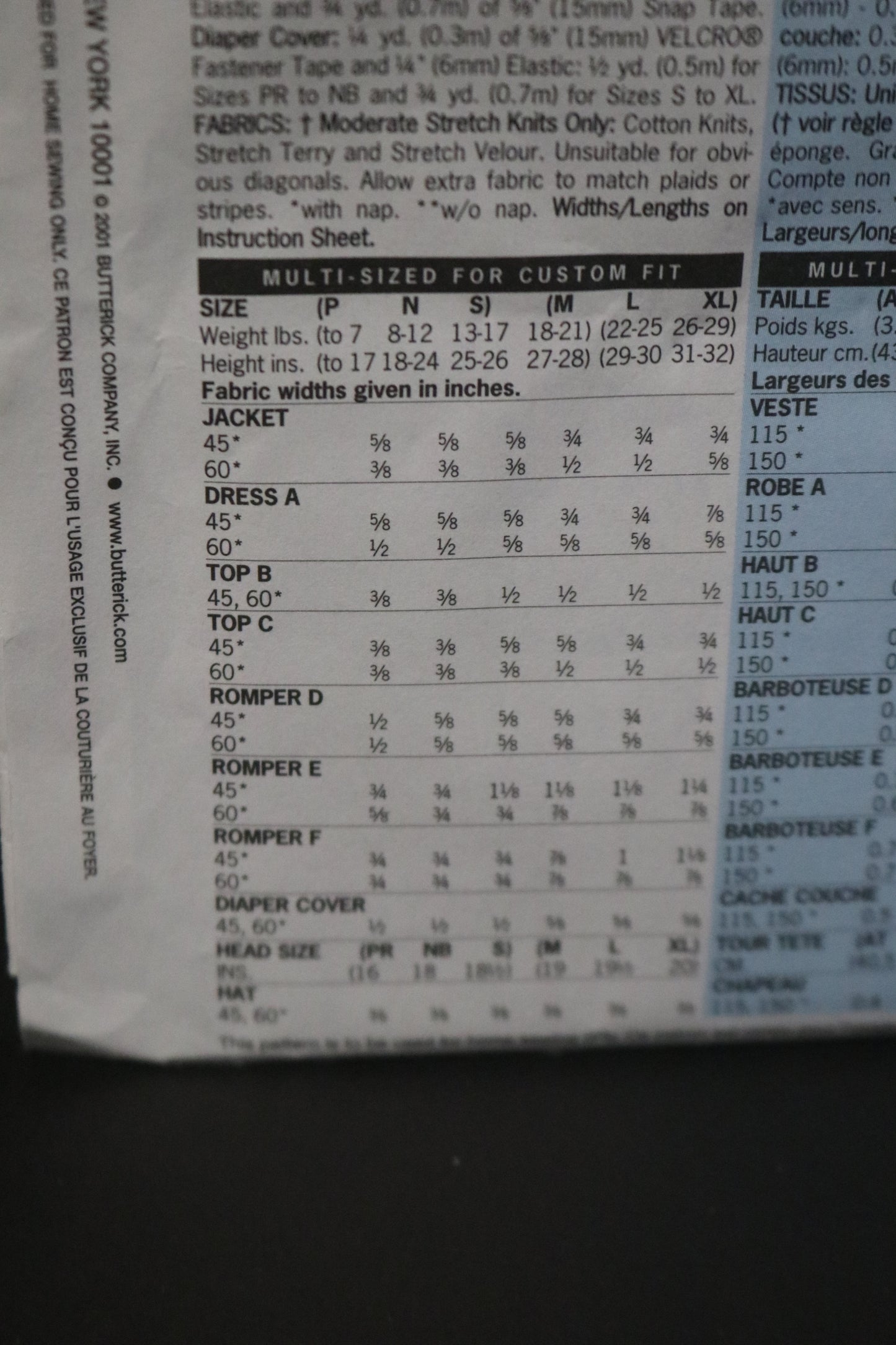 Butterick 5896 Infants Jacket Dress Top Romper Diaper Cover and Hat Sewing Pattern - UNCUT - Size PR NB S