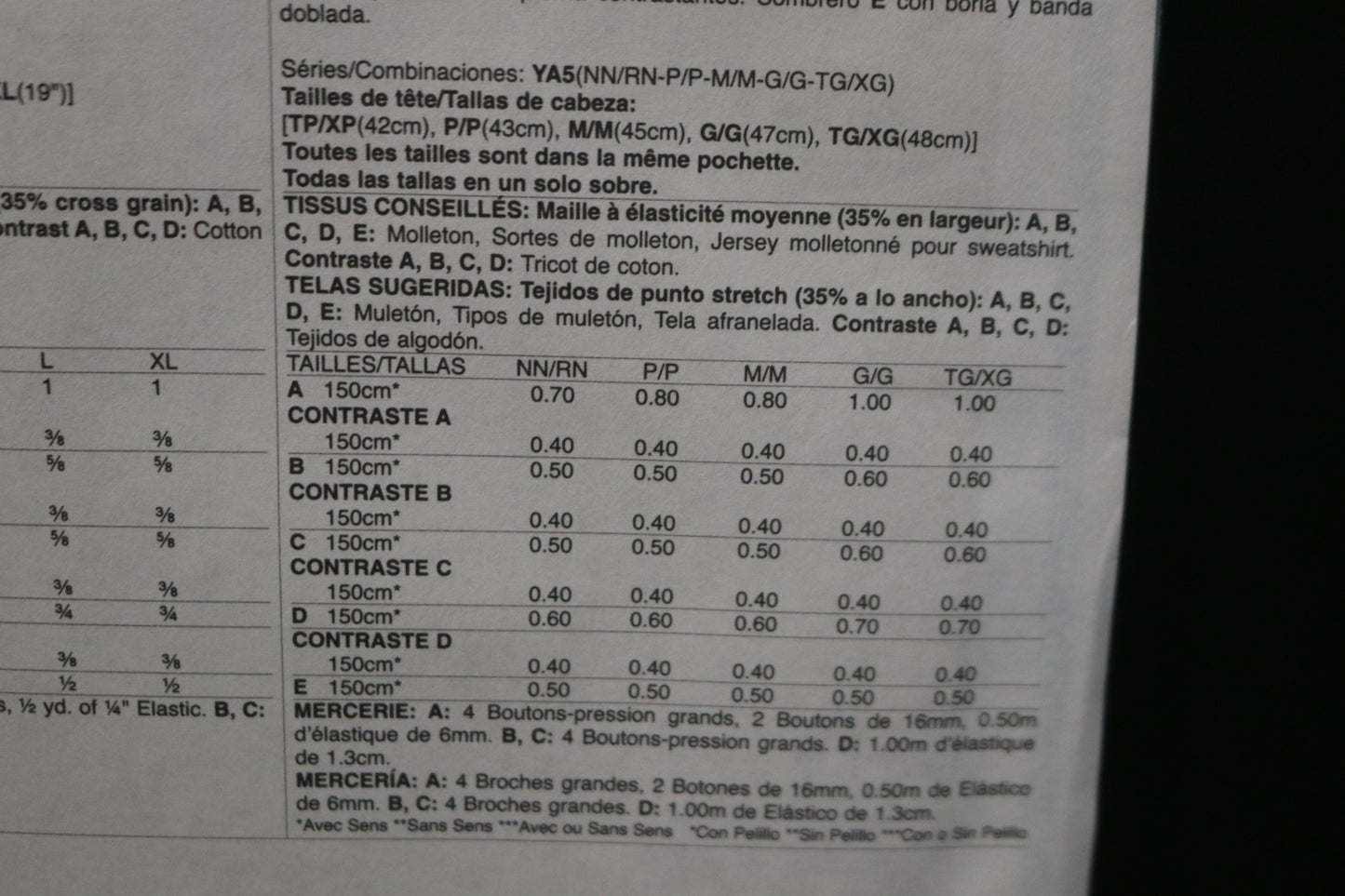 McCalls 7827 Infants Bunting, Jacket, Vest, Pants and Hat Sewing Pattern - UNCUT - Size NB Sml Med Lrg Xlg