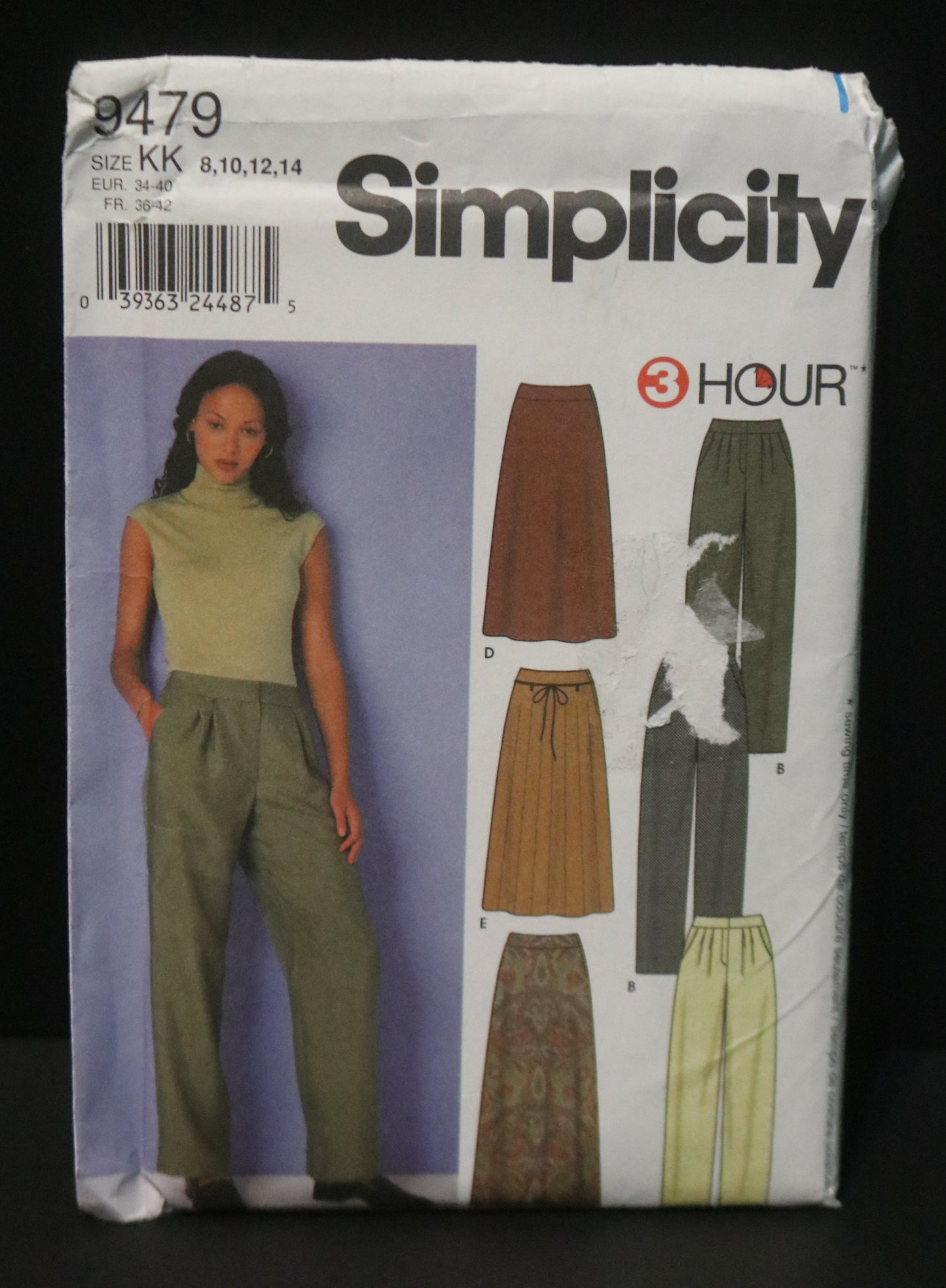 Simplicity 9479 Misses Pants and Skirt Sewing Pattern - UNCUT - Size 8 10 12 14 0r Size 16 18 20 22
