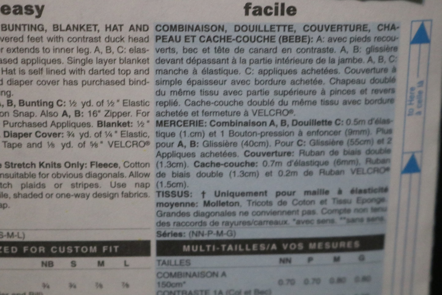 Butterick 4272 Infants Jumpsuit Bunting Blanket Hat and Diaper Cover Sewing Pattern - UNCUT - Size NB Sml Med Lrg