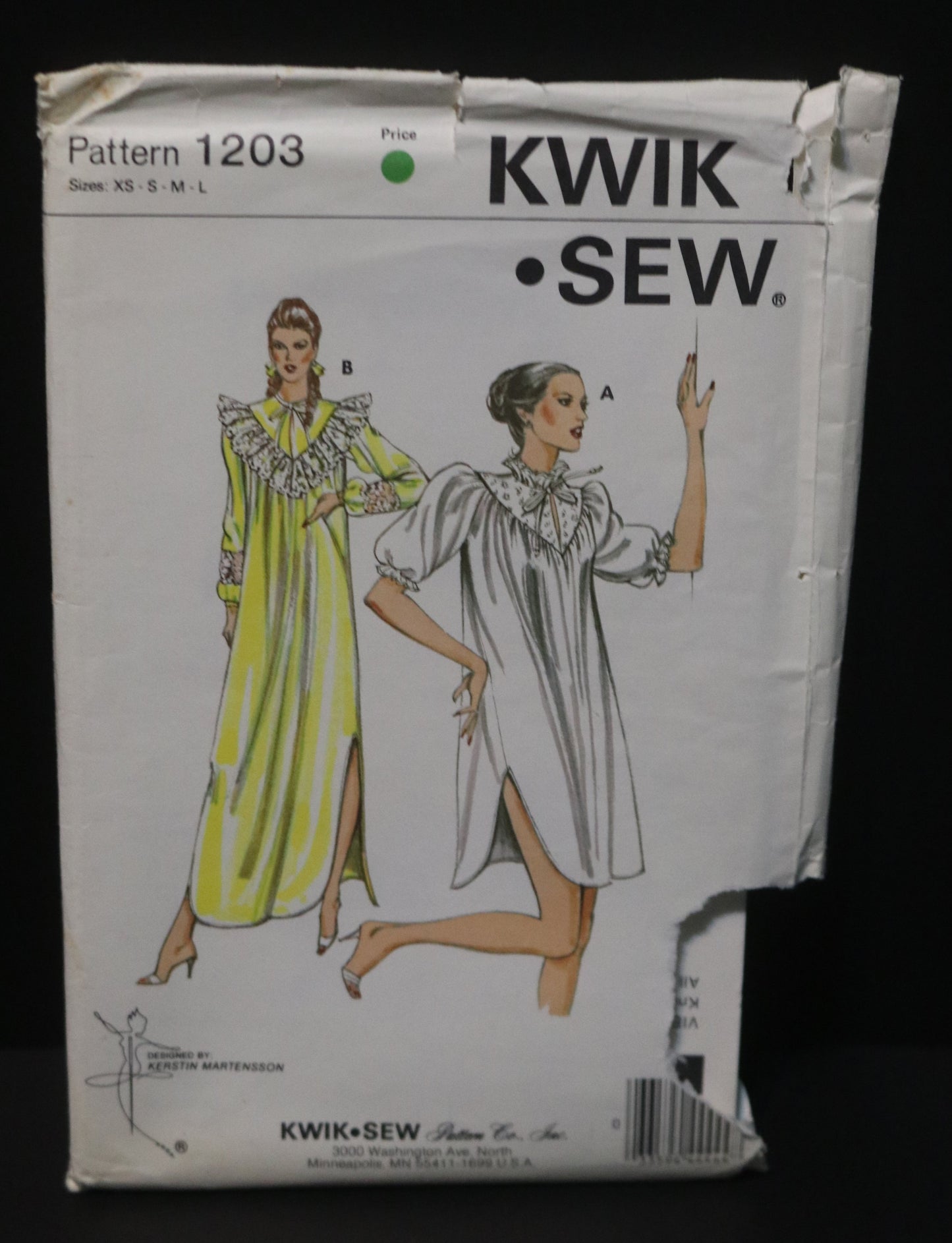 Kwik Sew 1203 Misses Nightgowns Sewing Pattern UNCUT Size XS S M L
