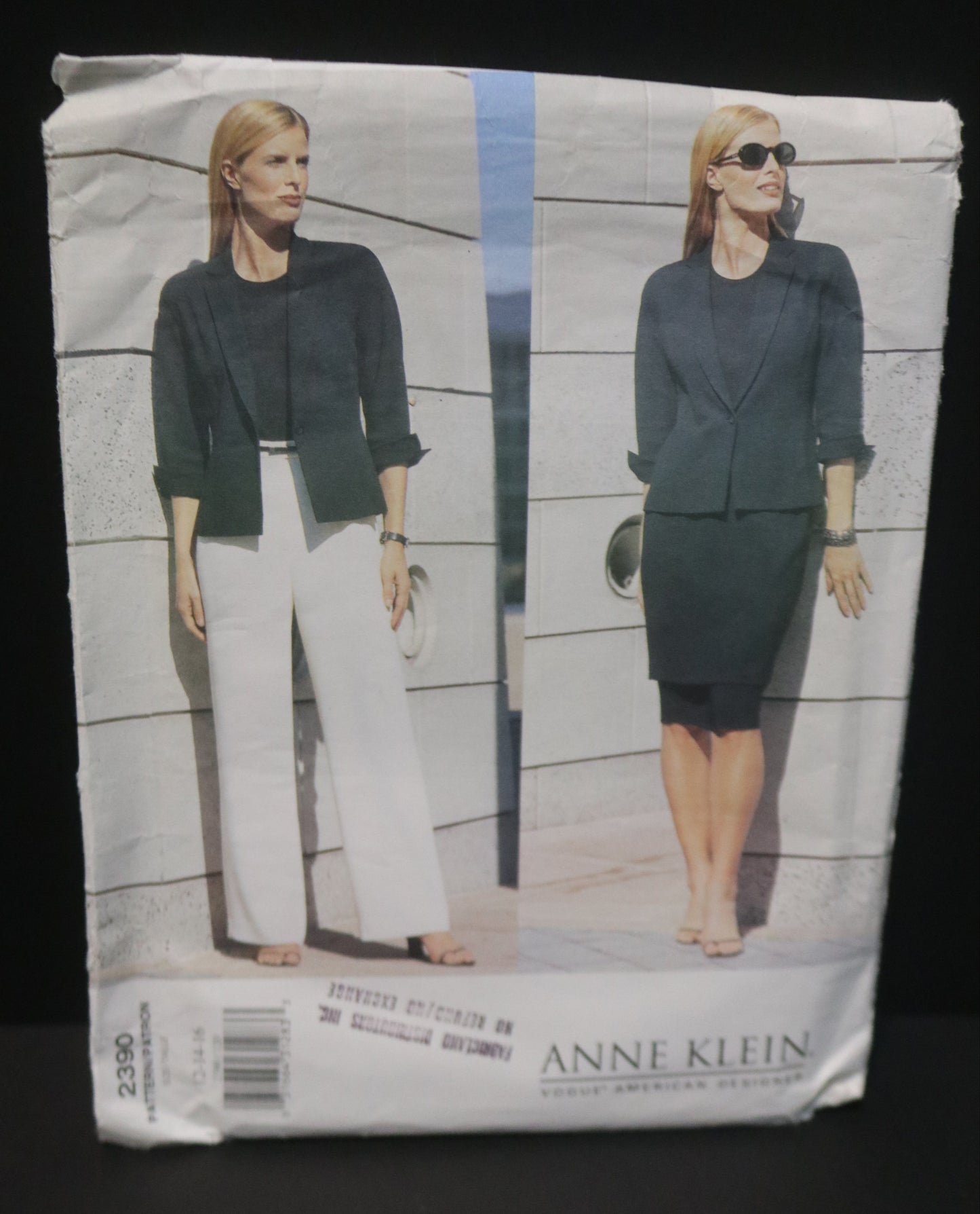 Vogue 2390 Anne Klein Misses / Misses Petite Jacket Skirt and Pants Sewing Pattern - UNCUT - Size 12 14 16