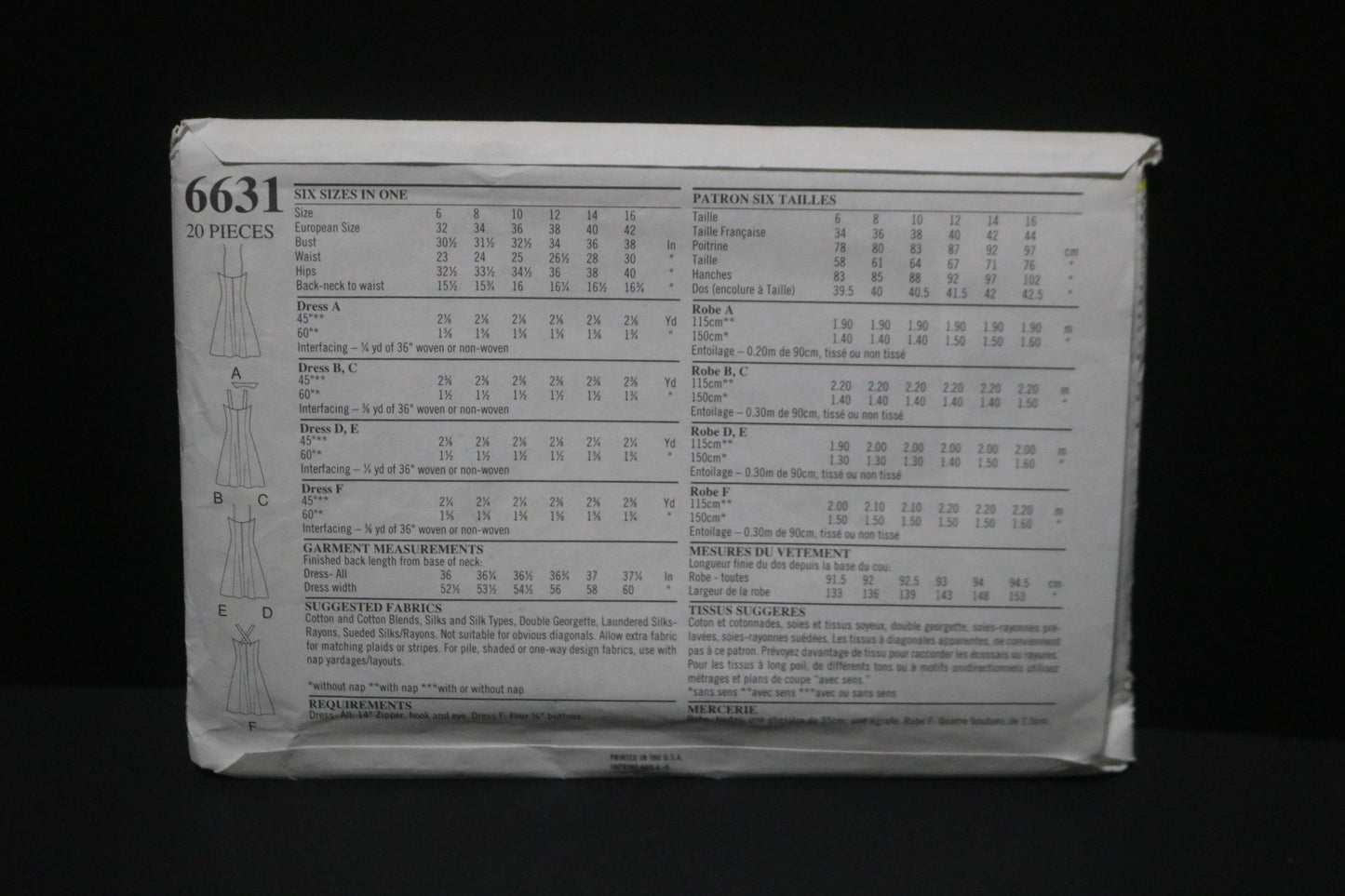 New look 6631 Misses Dress Sewing Pattern - UNCUT - Size 6 - 16