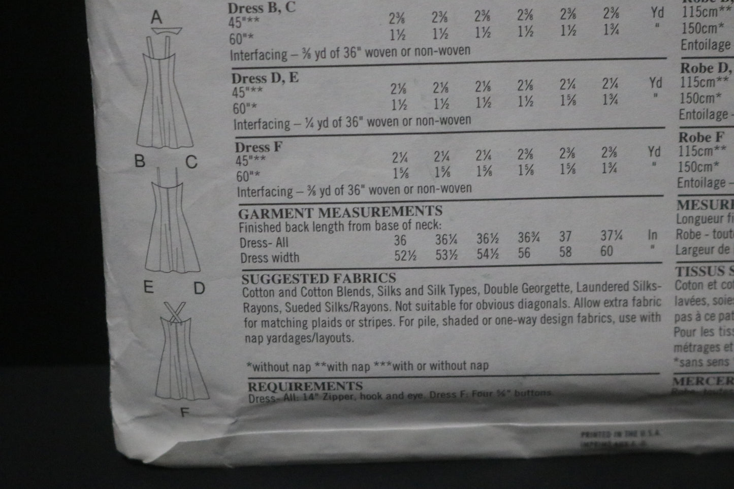 New look 6631 Misses Dress Sewing Pattern - UNCUT - Size 6 - 16