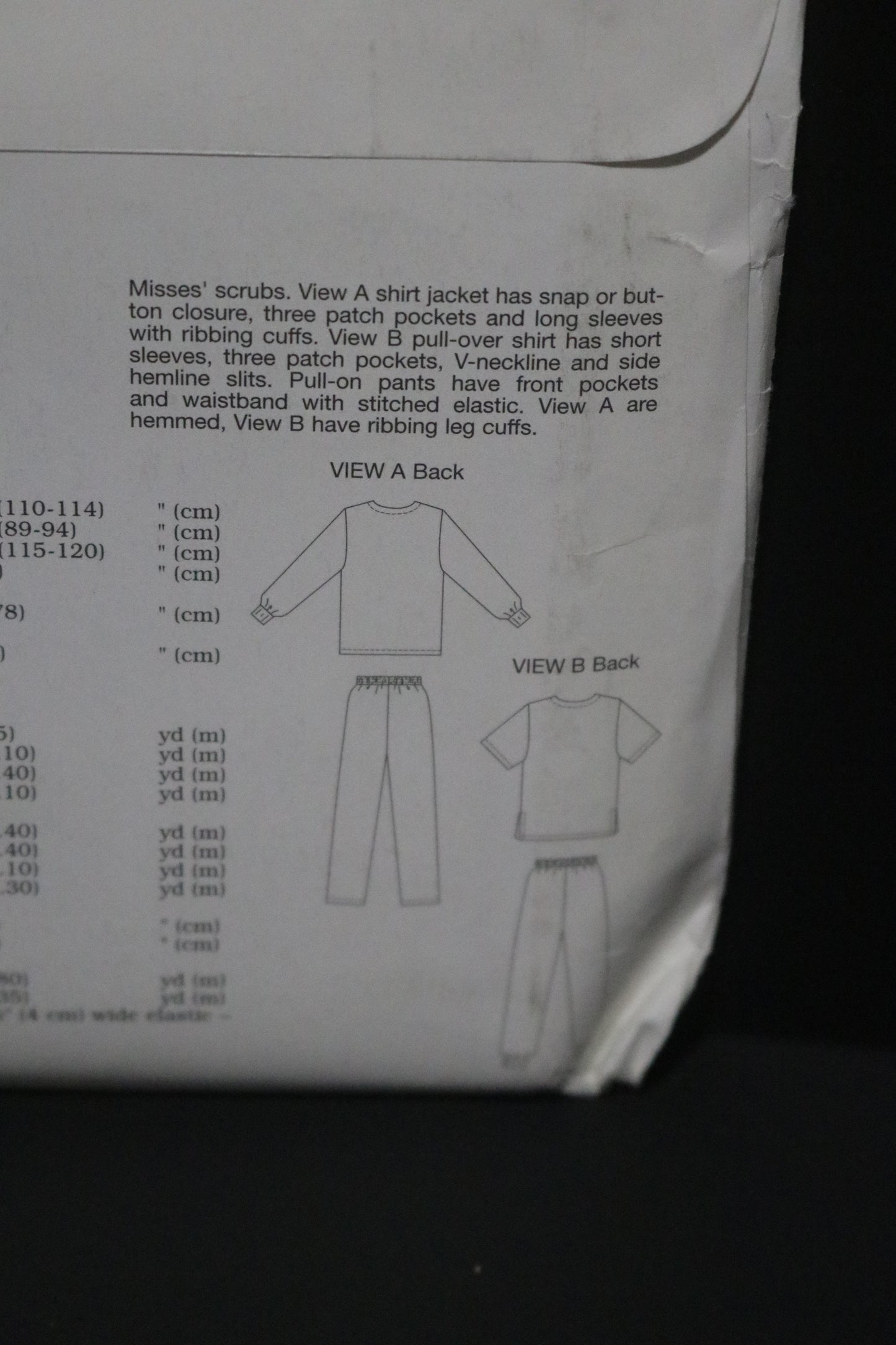 Kwik Sew 2807 Misses Scrubs Sewing Pattern - UNCUT - Size Xs S M L XL