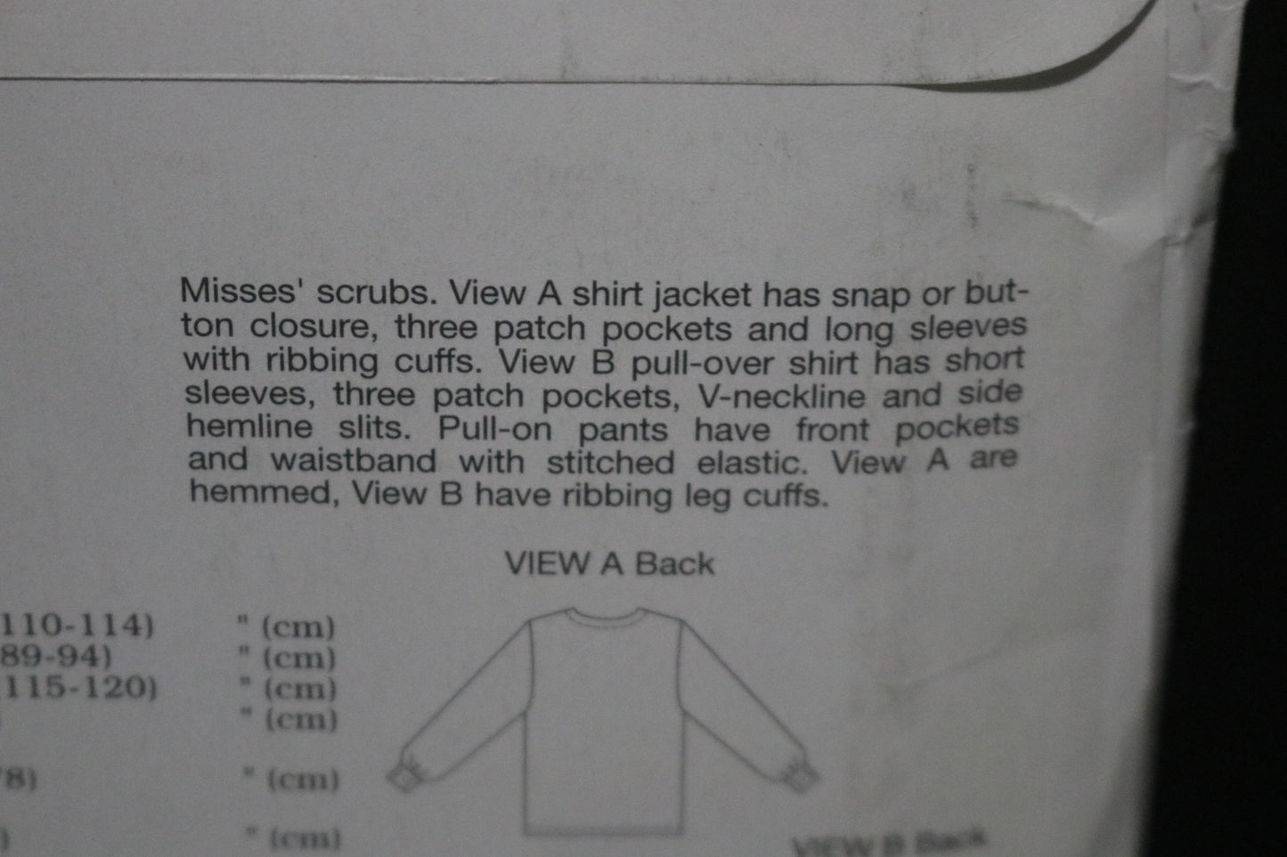 Kwik Sew 2807 Misses Scrubs Sewing Pattern - UNCUT - Size Xs S M L XL