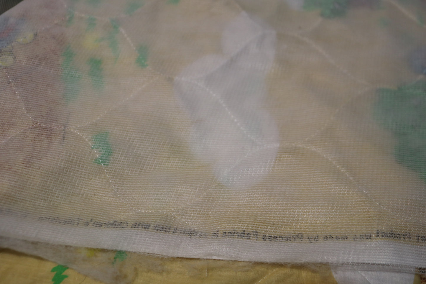 4+ Yards Vintage Rare Sesame Street Quilted Fabric with Big Bird, Bert and Ernie, Cookie Monster, Oscar the ground and Grover.