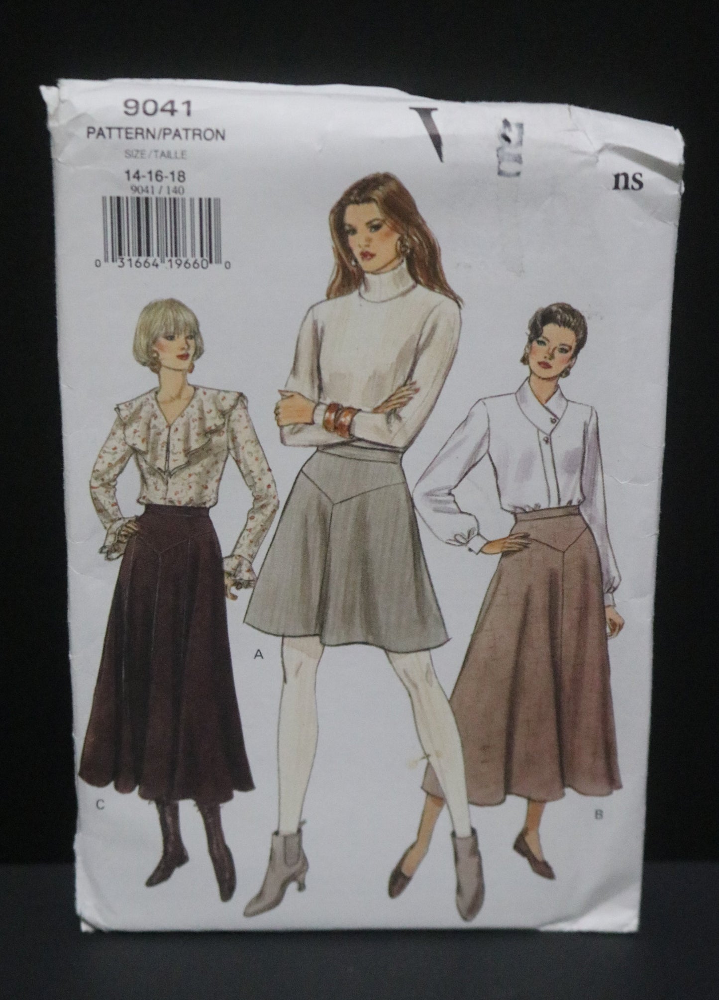 Vogue 9041 Misses Skirt Sewing Pattern  - UNCUT -  Size 14 16 18