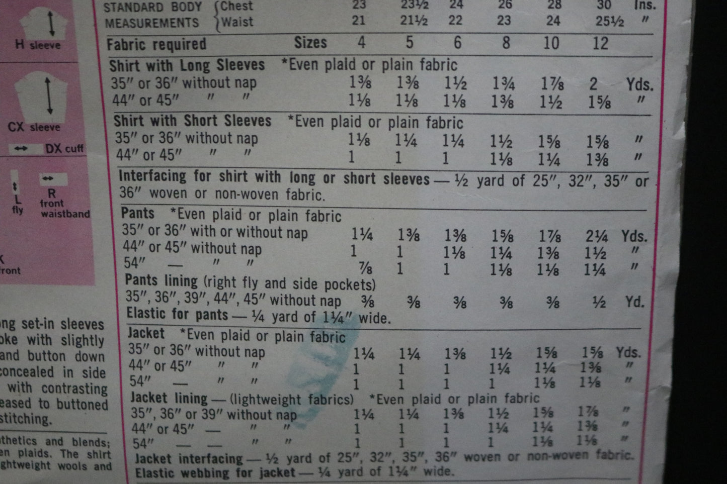 Simplicity 7840 Boys jacket Shirt and Pants Sewing Pattern UNCUT Size  8 Chest 26