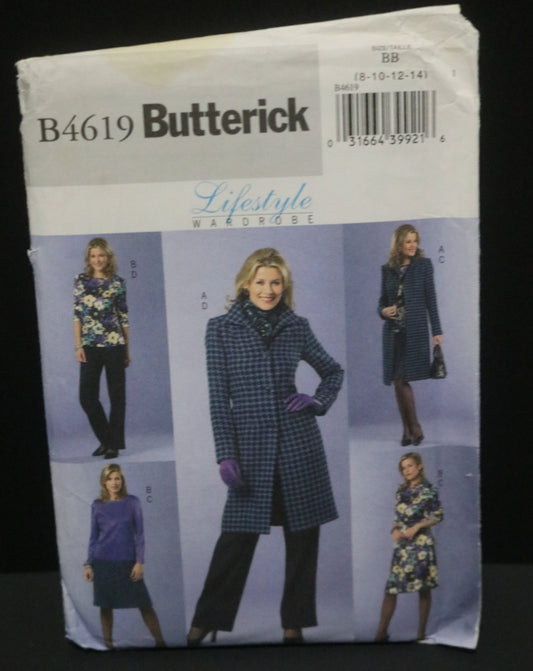 Butterick 4619 Misses / Misses Petite Jacket Top Skirt and Pants Sewing Pattern UNCUT Size 8 10 12 14