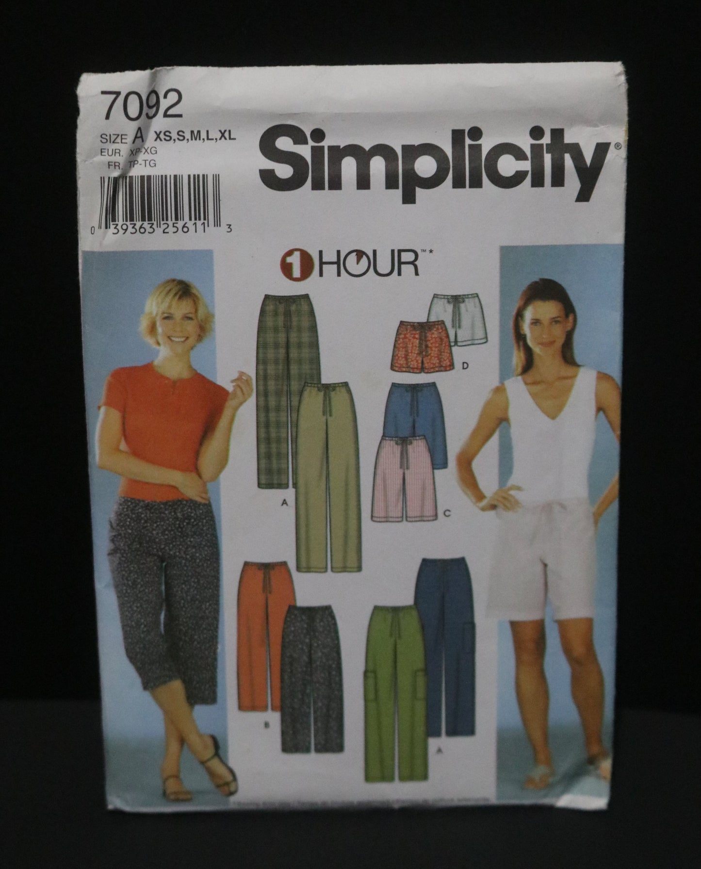 Simplicity 7092 Misses Pants or Shorts in Two Lengths Sewing Pattern UNCUT  Size XS S M XL