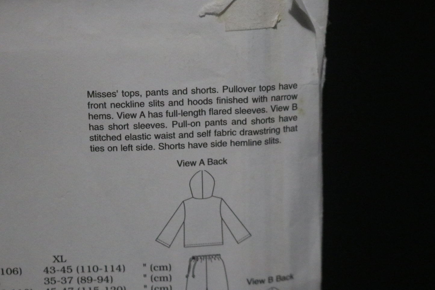 Kwik Sew 3155 Tops Pants and Shorts Sewing Pattern - UNCUT - Size Xs S M L XL