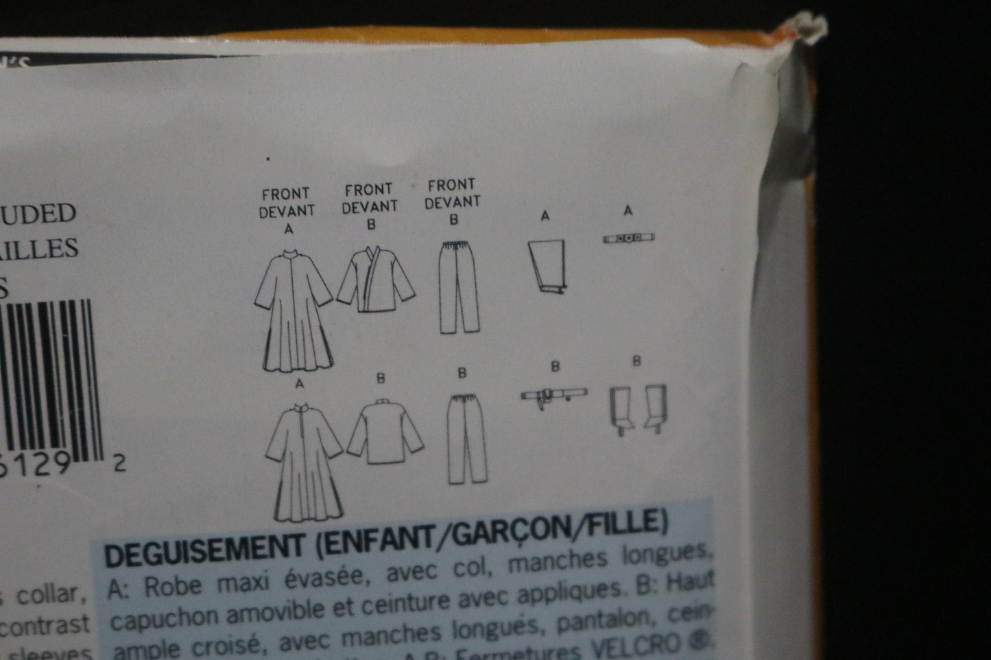 Butterick 5175 Boys Girls Star Wars Luke and Leah Costume  Sewing Pattern - UNCUT - Size S M L XL