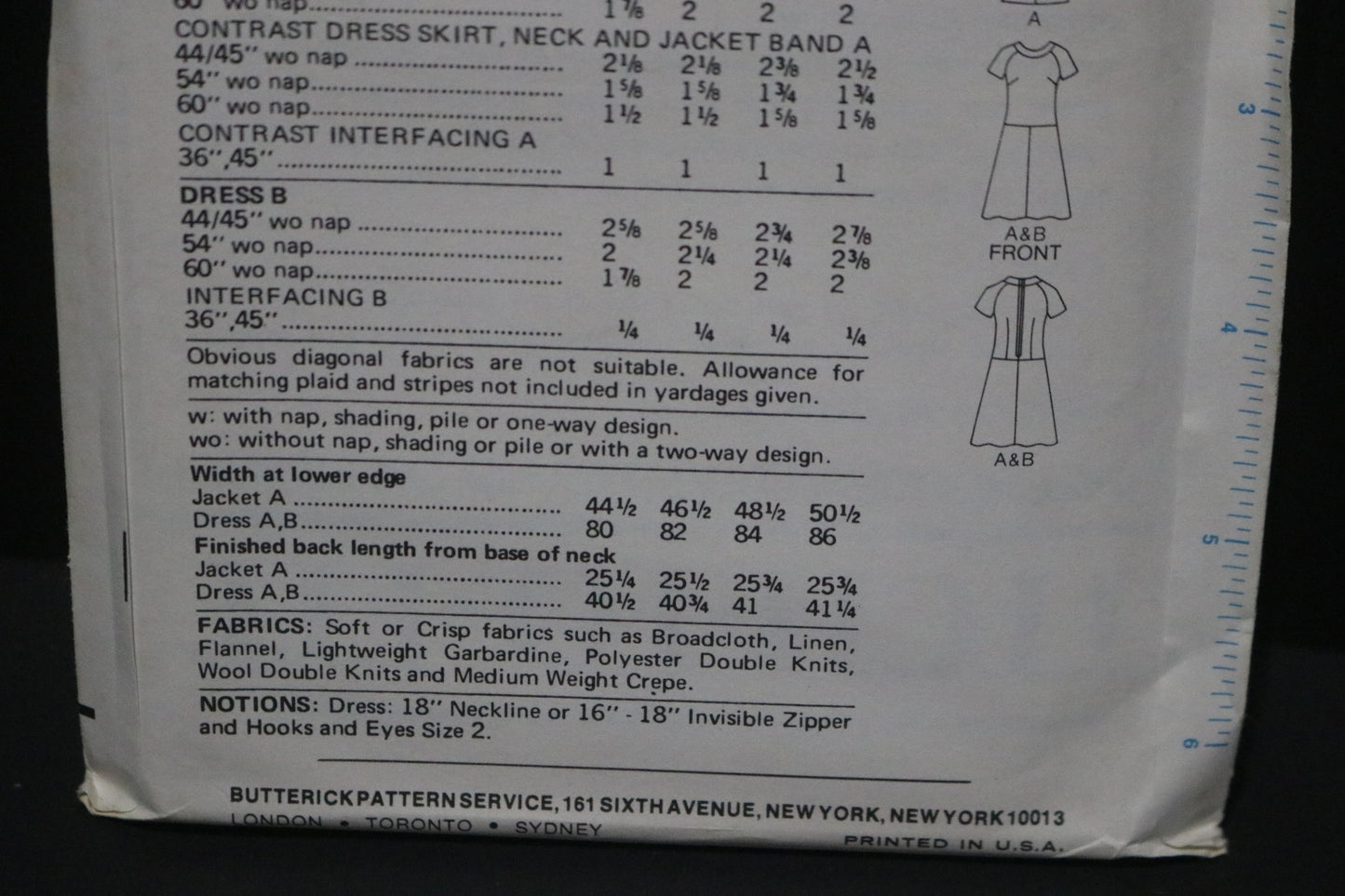 70s Butterick 4108 Misses Half Size Jacket and Dress Sewing Pattern UNCUT  Multiple Size Available